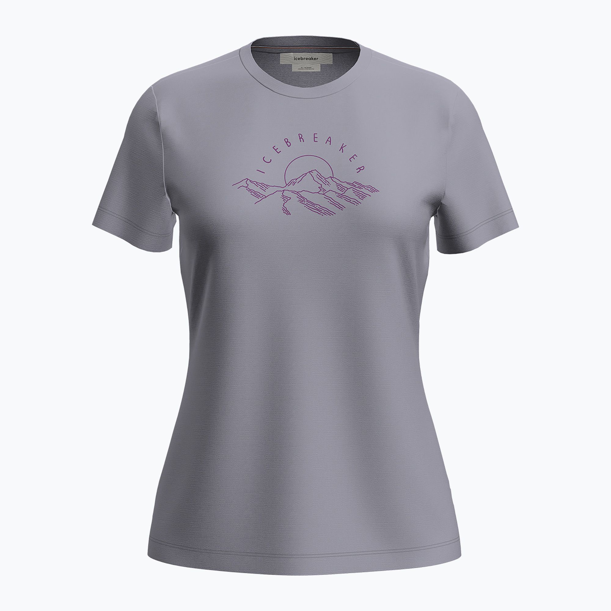 Koszulka damska icebreaker Merinor 150 Tech Lite Tee Sunrise Summit grey quartz 