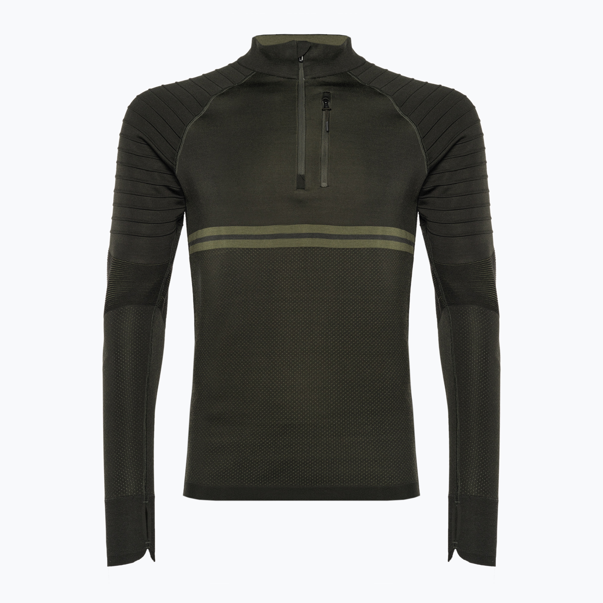 Uomo Smartwool Intraknit Merino Tech 1/4 Zip north woods thermal longsleeve (L) (Intraknit Merino Tech 1/4 Zip SW016670K15)