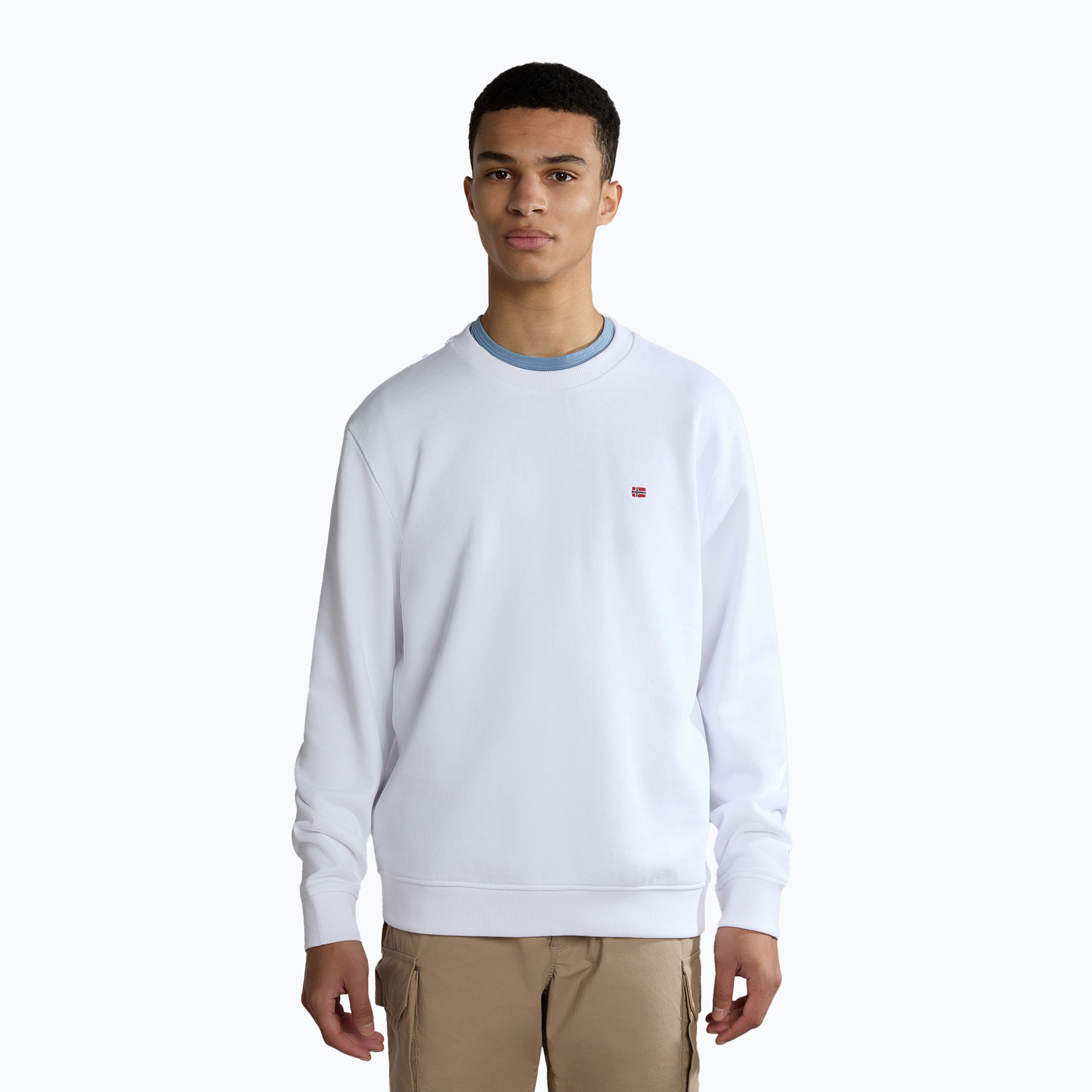 Bluza męska Napapijri Balis Crew Sum 2 bright white 