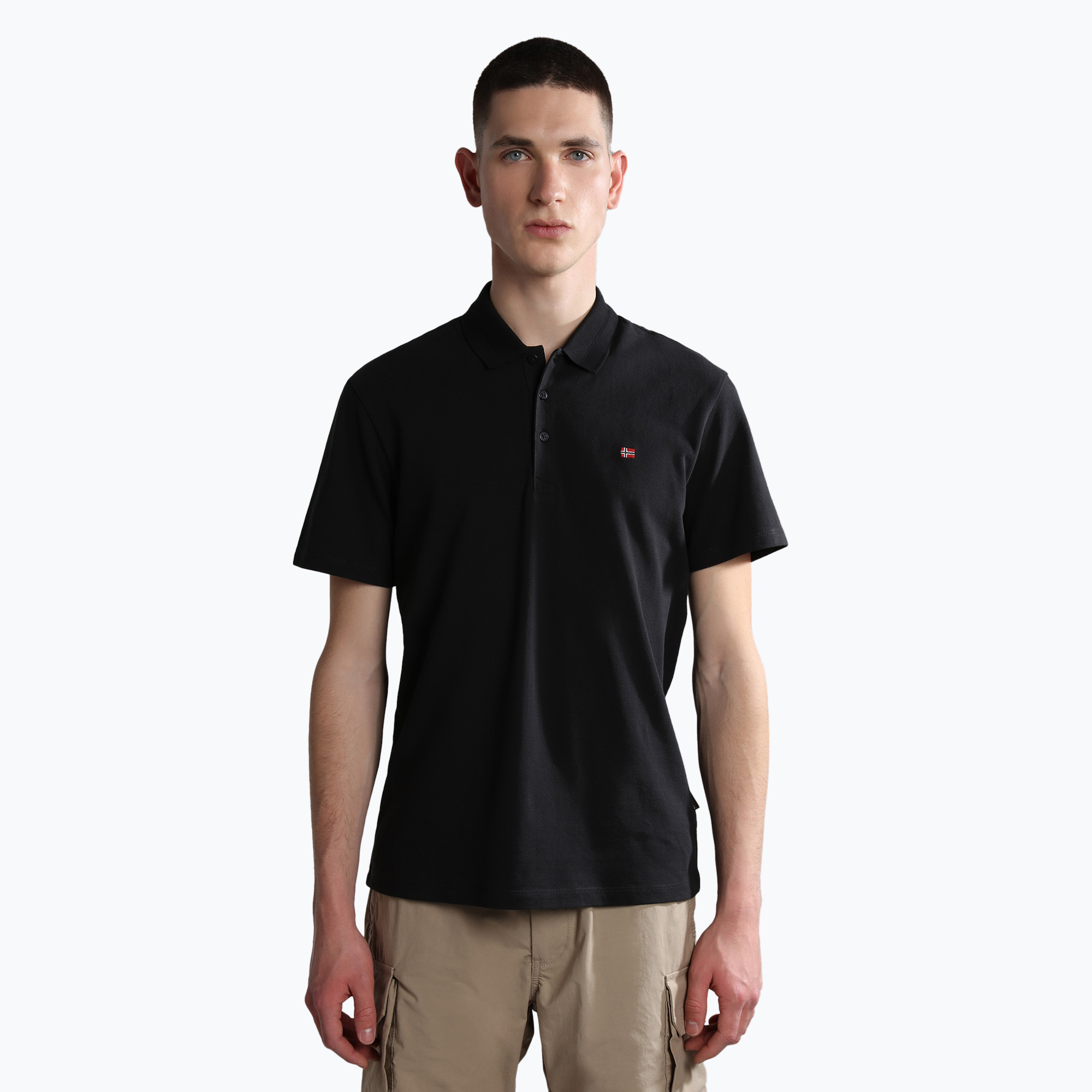 Koszulka polo męska Napapijri Ealis black 