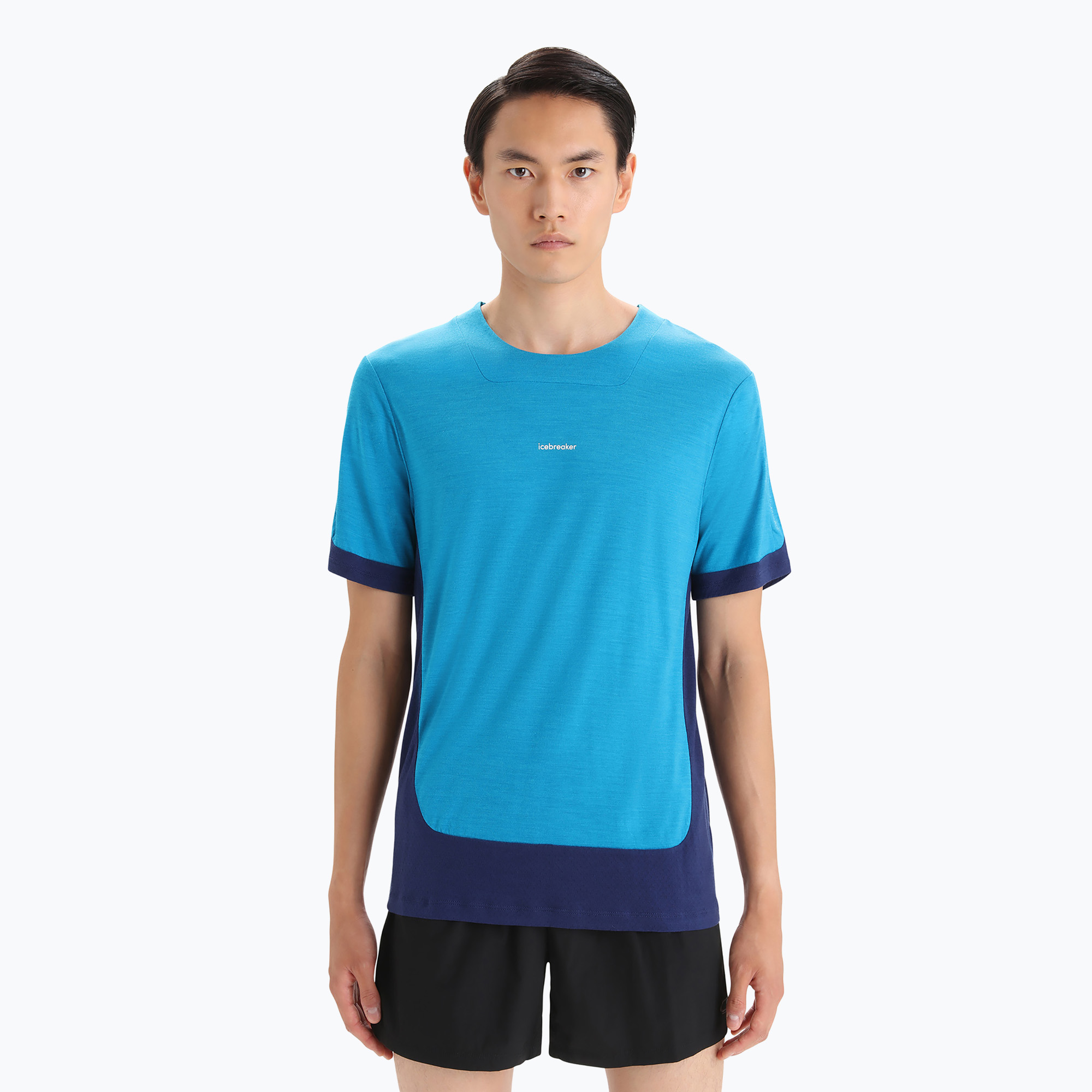Koszulka trekkingowa męska icebreaker Zoneknit geo blue 