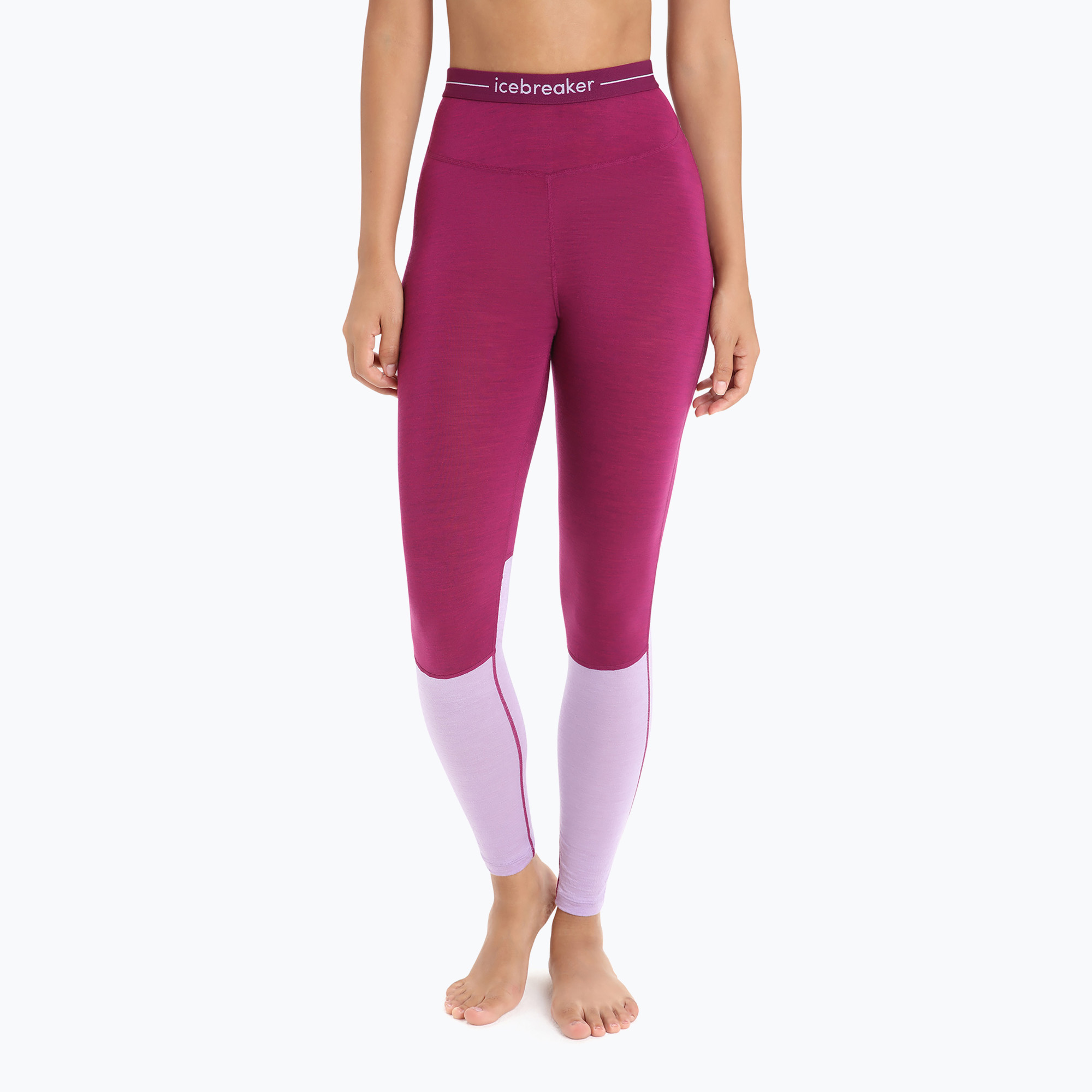 Pantaloni termici pentru femei icebreaker 125 Zoneknit violet IB0A56H68221 (125 Zoneknit IB0A56H68221)