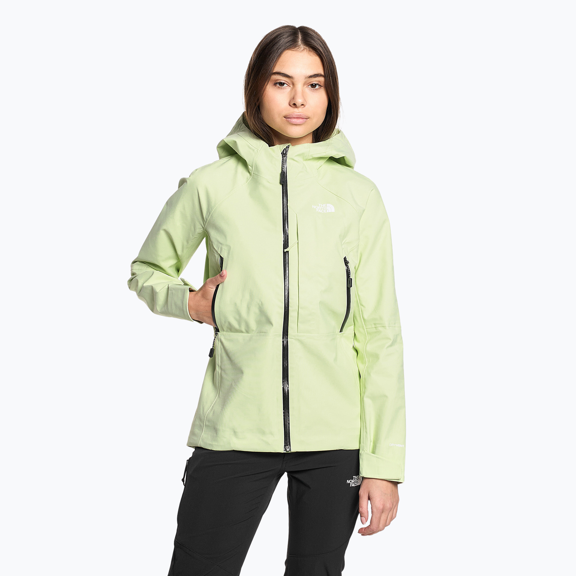 Kurtka przeciwdeszczowa damska The North Face Stolemberg 3L Dryvent lime cream 