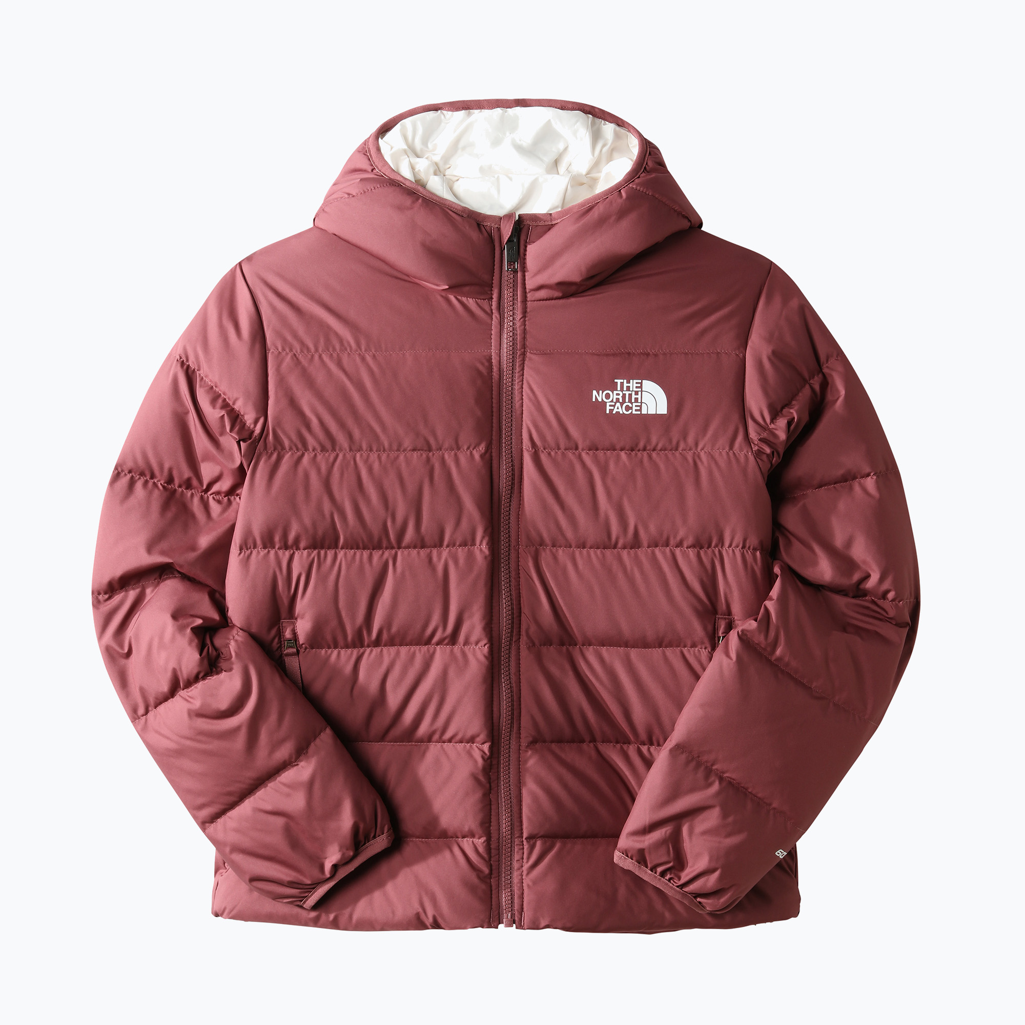 Kurtka dziecięca The North Face Reversible North Down Hooded wild ginger 