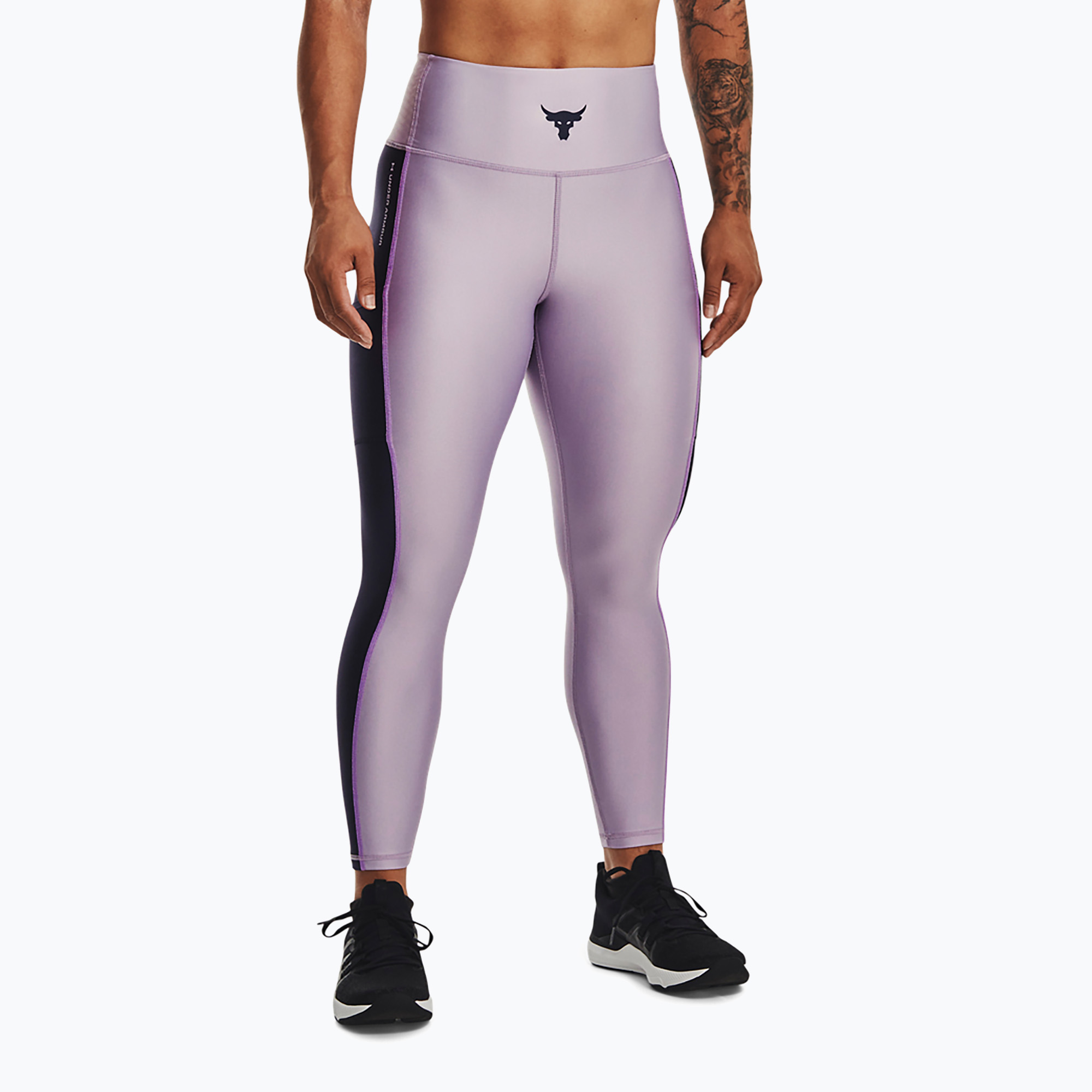 Дамски тренировъчен клин Under Armour Project Rock HG Ankle purple luxe