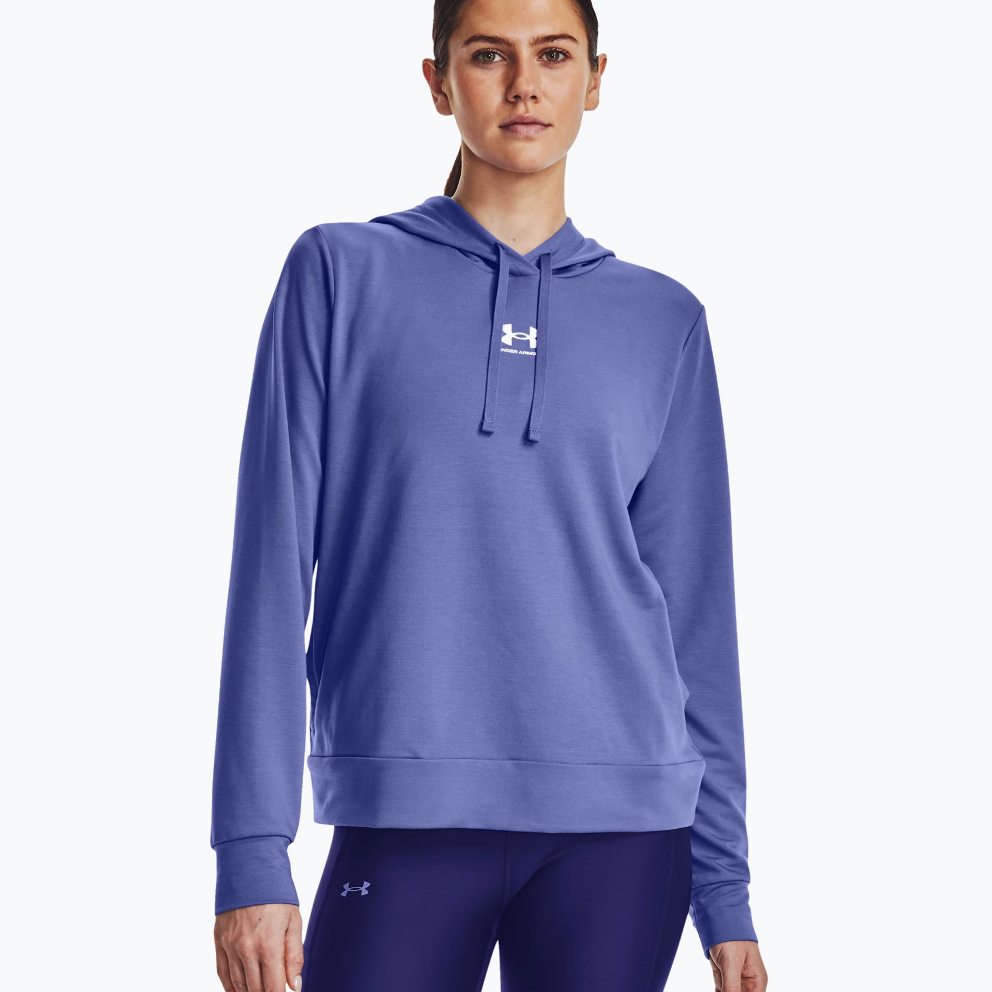 Bluza damska Under Armour Rival Terry Hoodie baja blue/white 