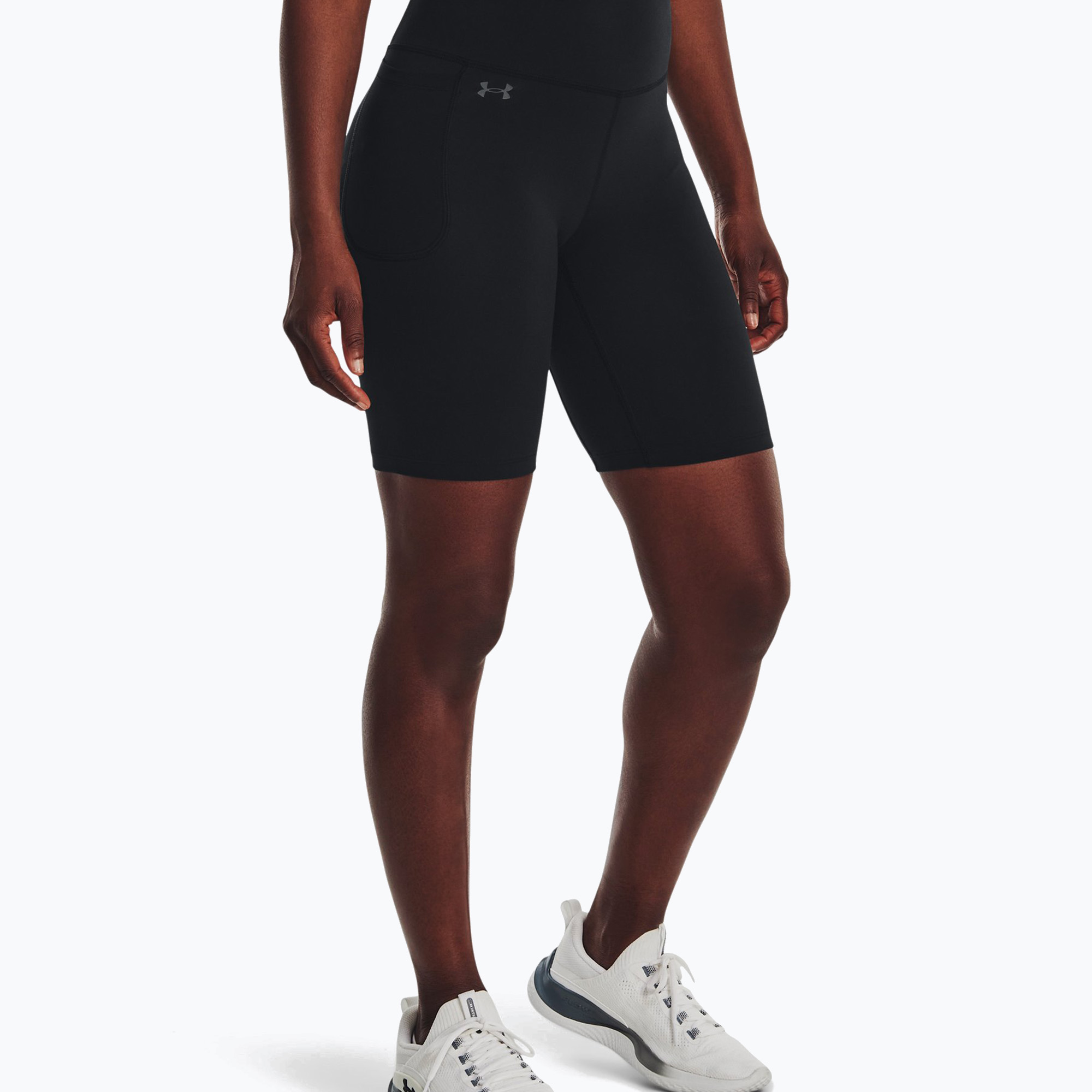 Spodenki treningowe damskie Under Armour Motion Bike Short black/jet gray 