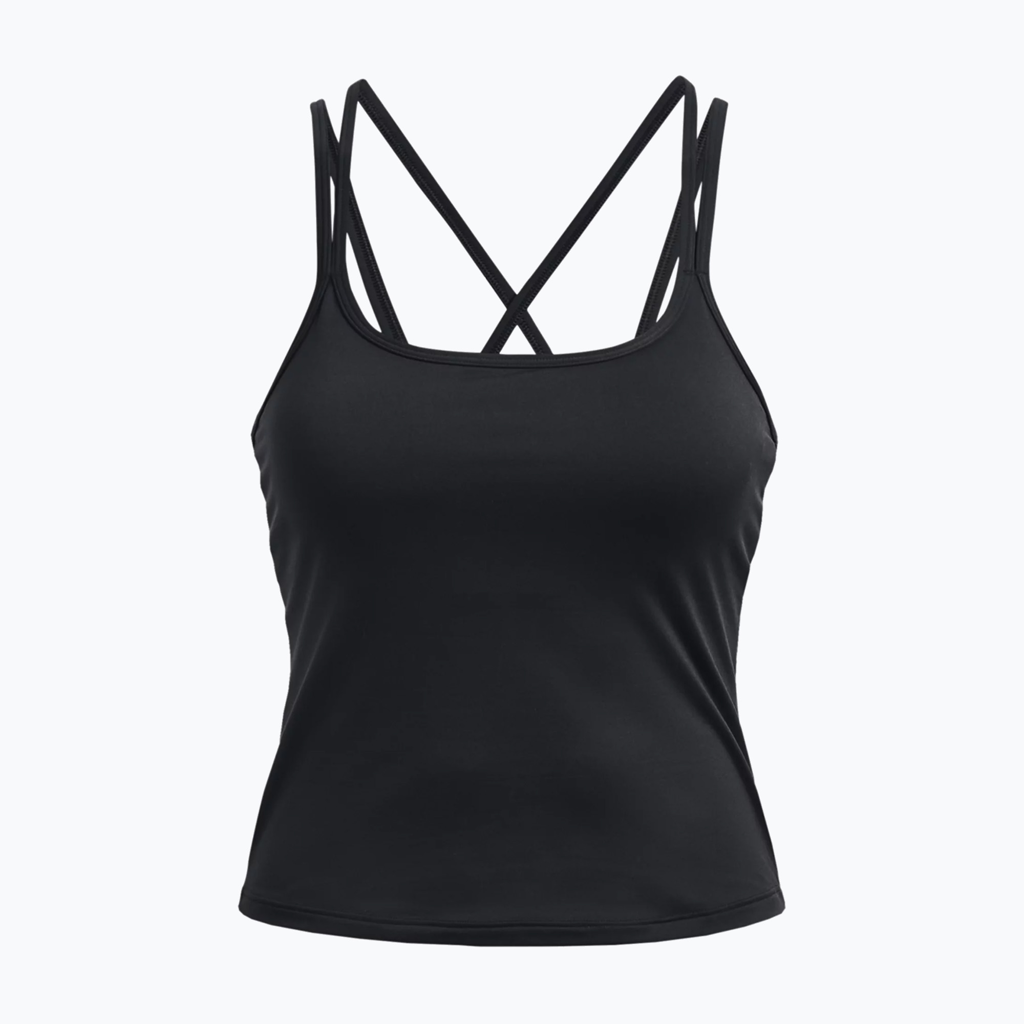 Koszulka treningowa damska Under Armour Meridian Fitted Tank black/metallic silver 