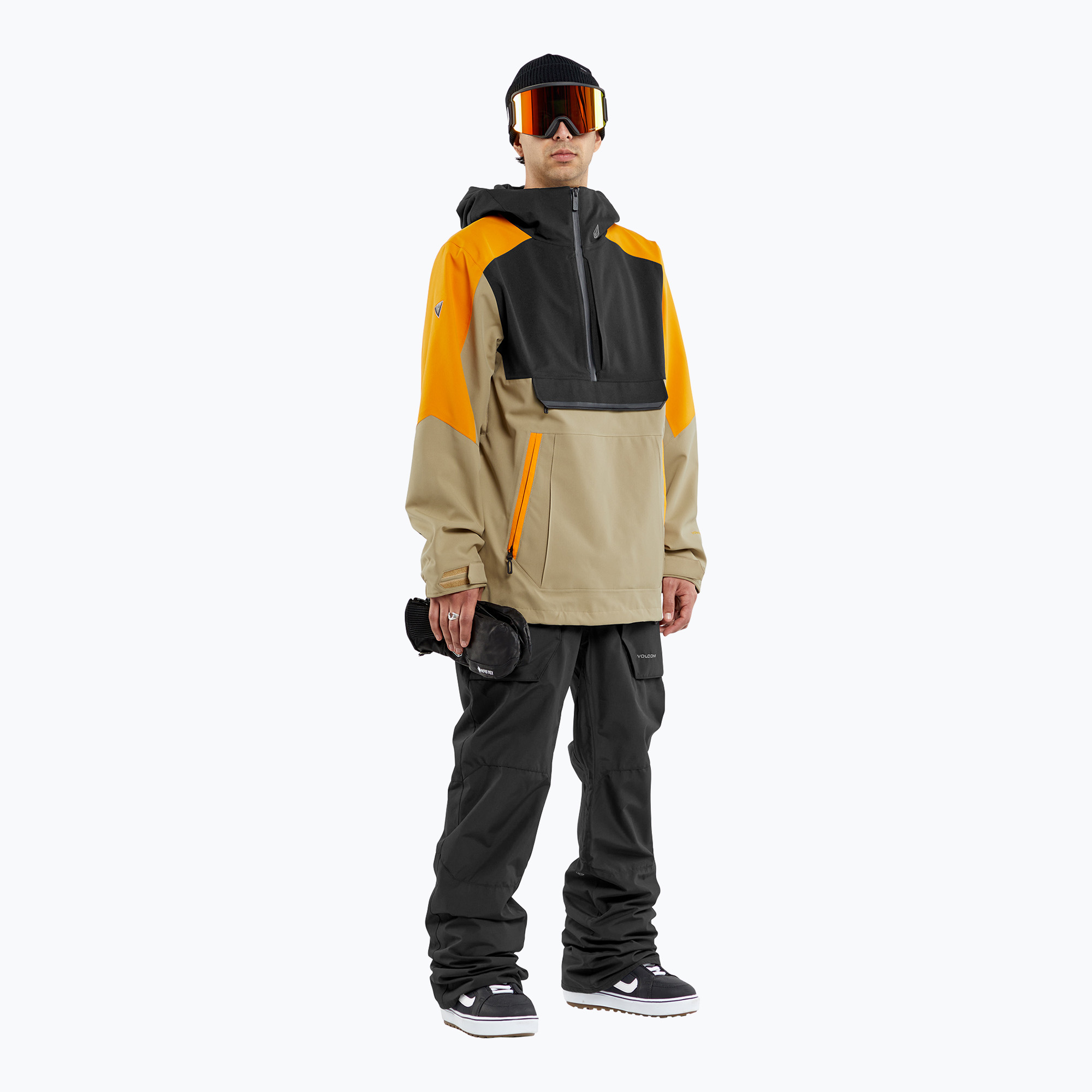 Giacca da snowboard Volcom Brighton Pullover uomo oro (S) (Brighton Pullover G0652408)