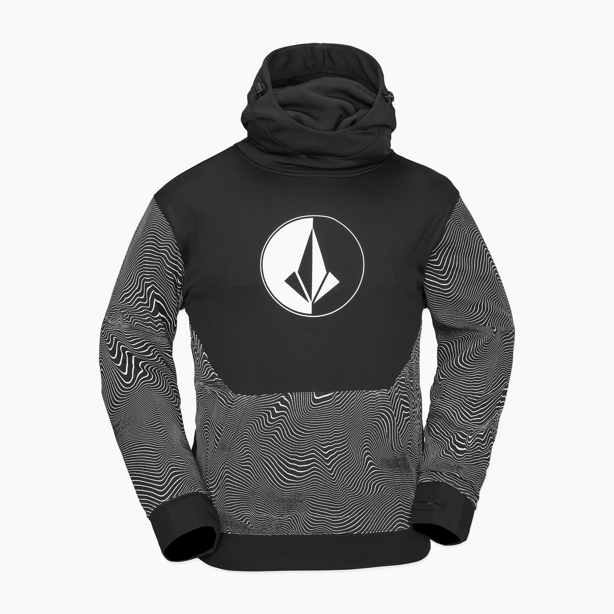 Мъжки суитшърт Volcom Hydro Riding Hoodie black print
