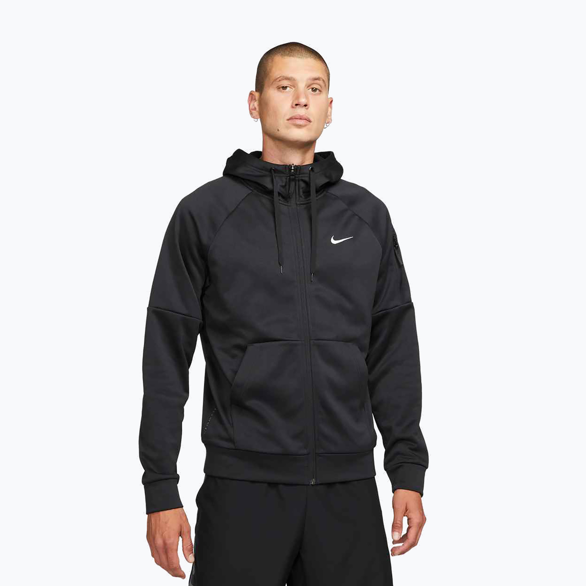 Bluza treningowa męska Nike Therma Fit Full-Zip black/black/white 