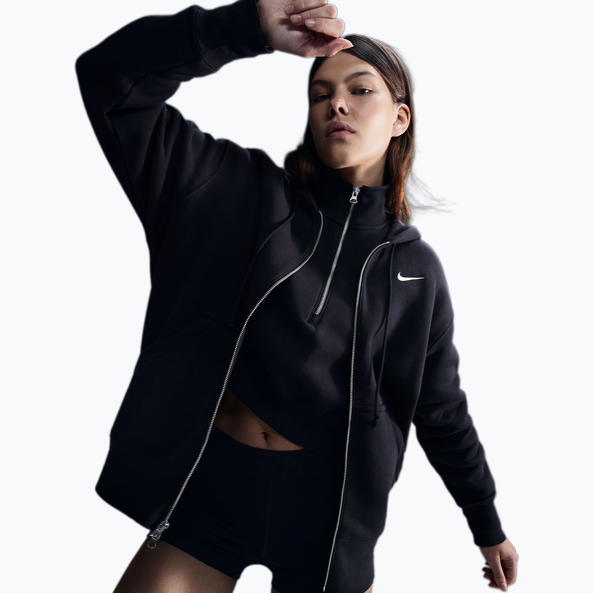 Bluza damska Nike Sportswear Phoenix Fleece black/sail 