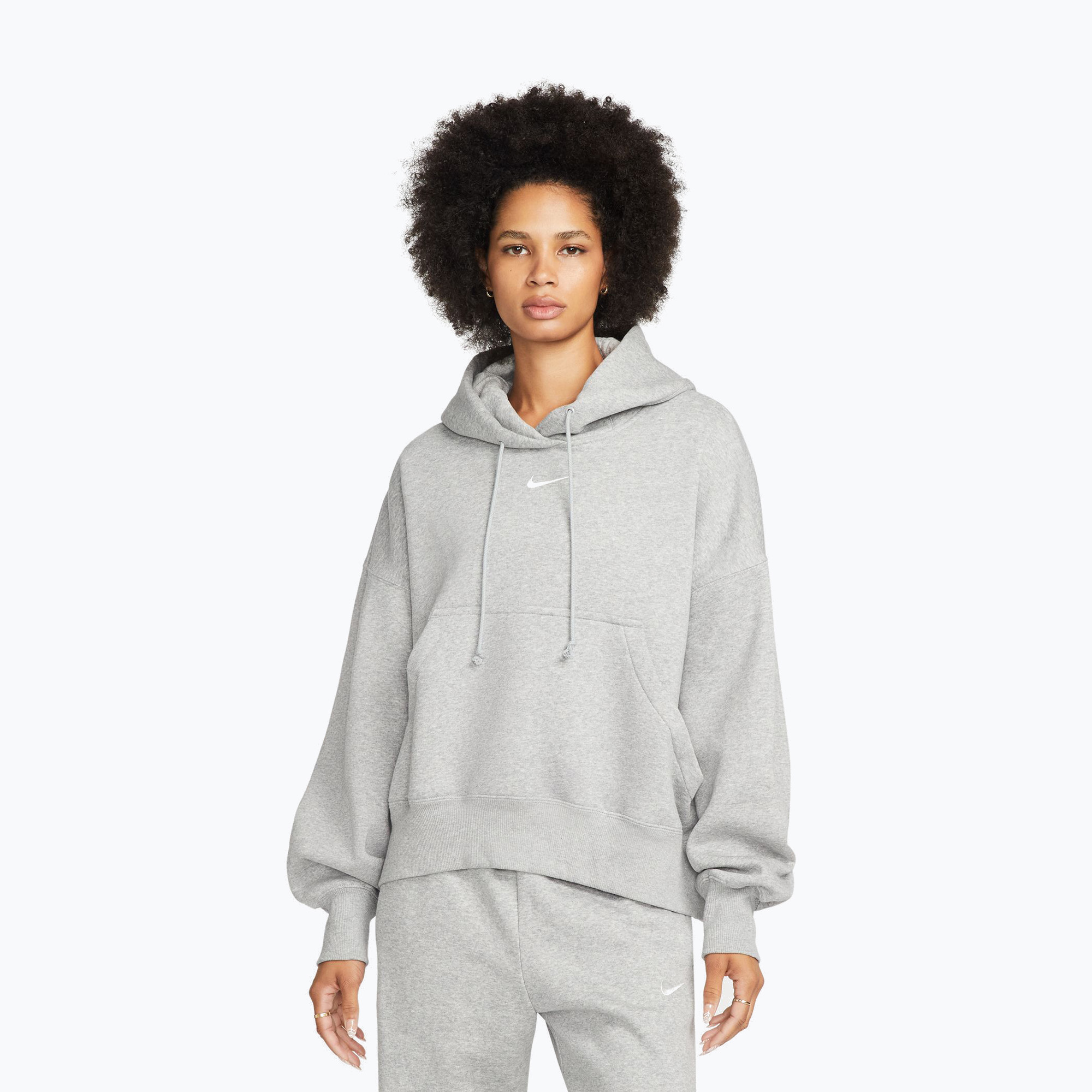 Дамски суитшърт Nike Sportswear Phoenix Fleece Oversized dark grey heather/sail