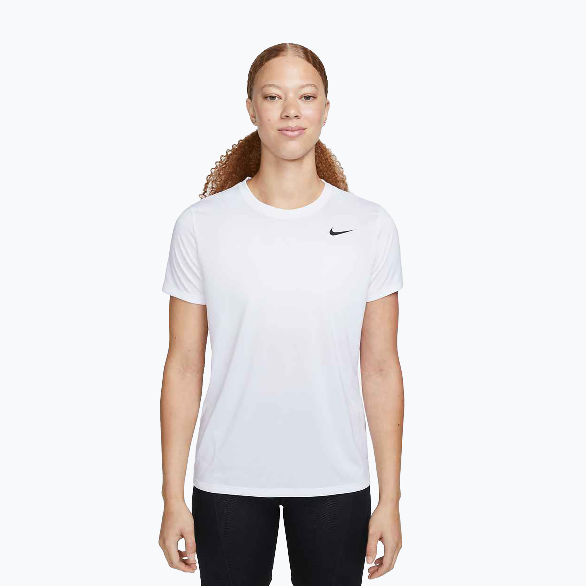 Дамска тениска за тренировка Nike Dri-Fit white/ black
