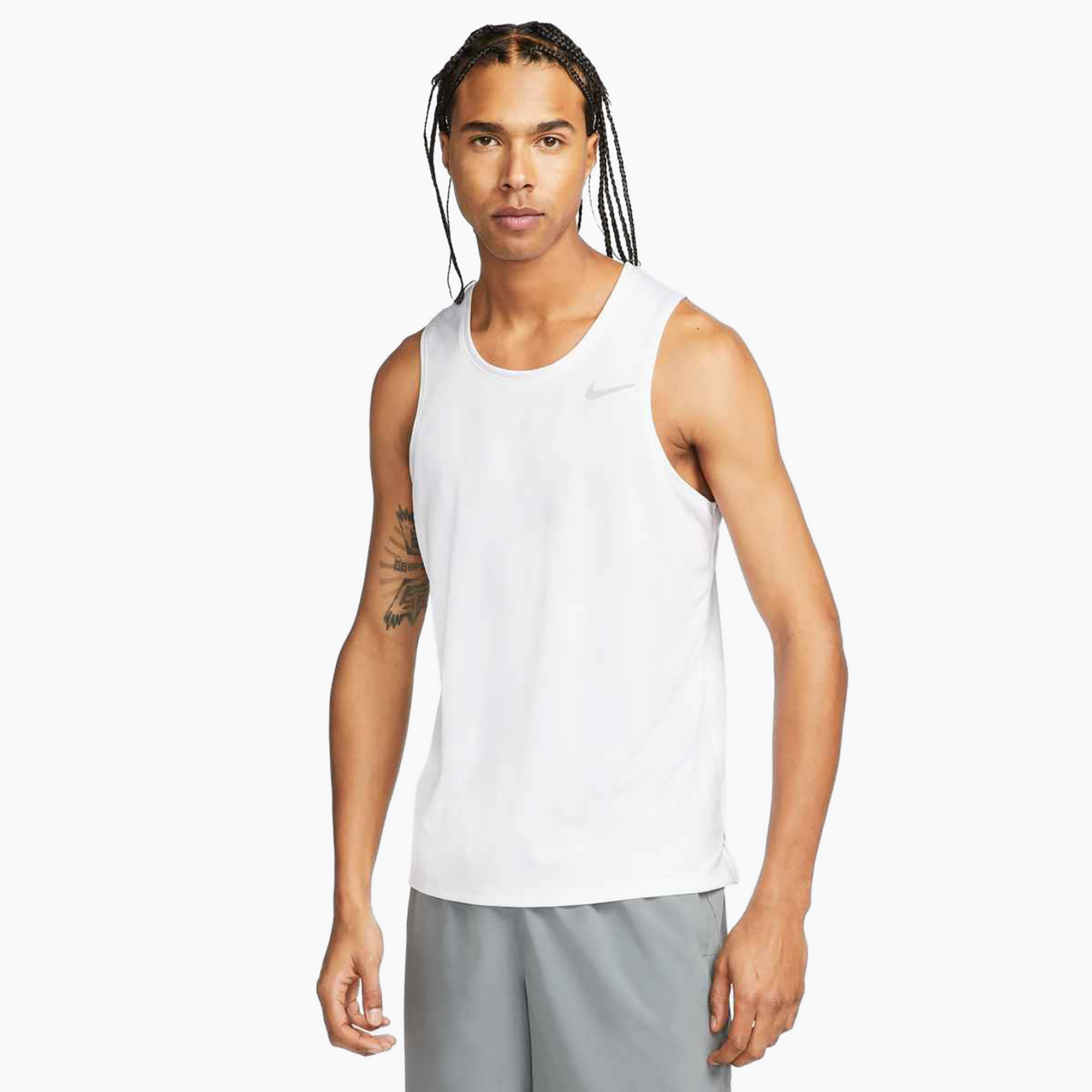 Koszulka do biegania męska Nike Dri-Fit Miler white 