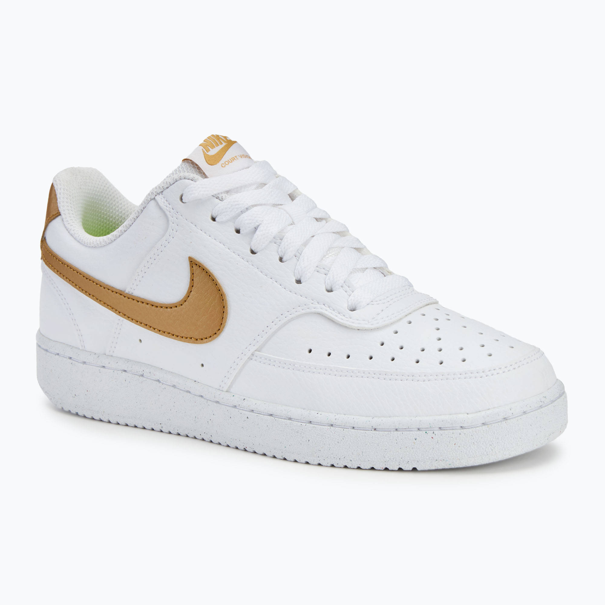 Buty damskie Nike Court Vision Low Next Nature white/metallic gold 