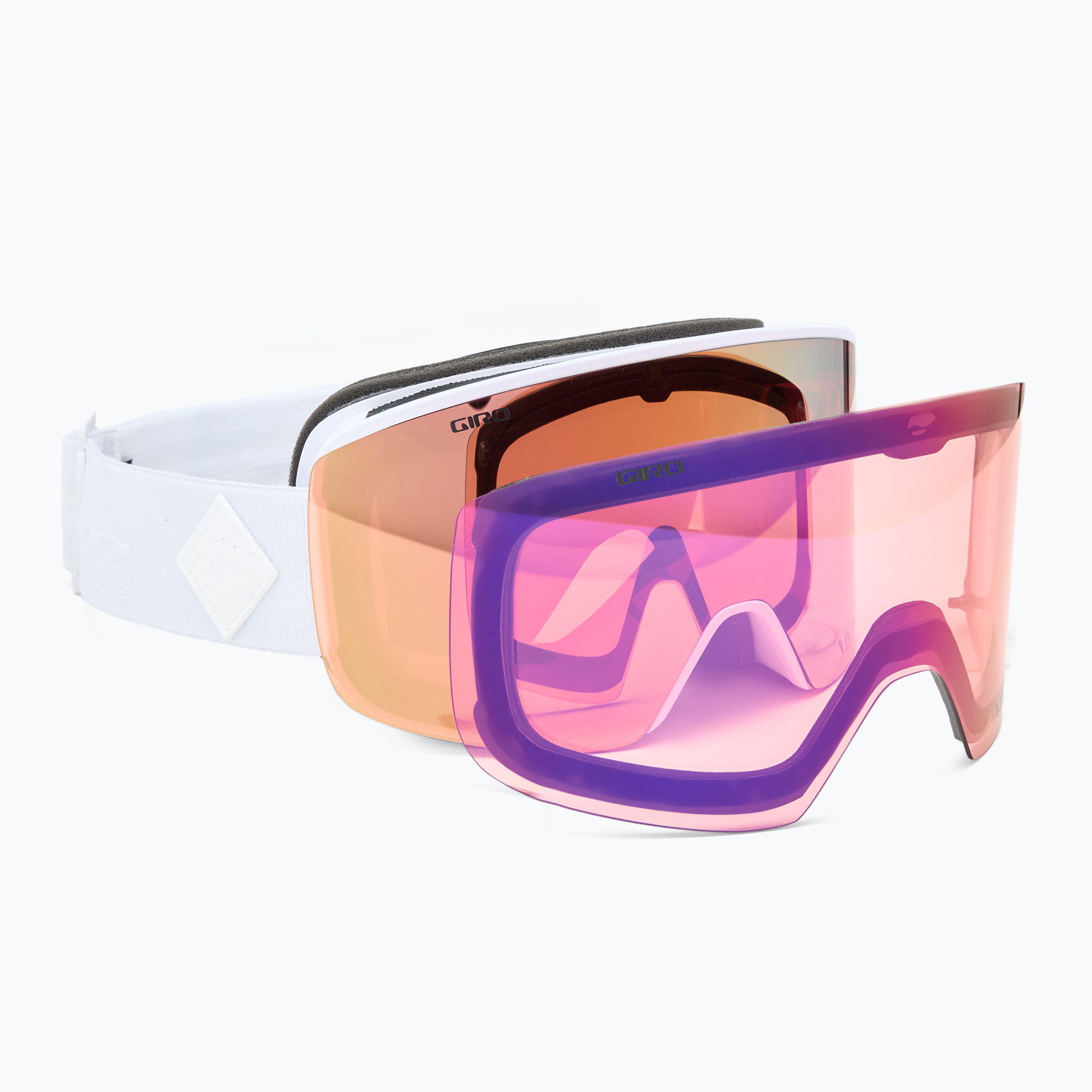 Dámske lyžiarske okuliare Giro Ella white bliss/rose gold/infrared
