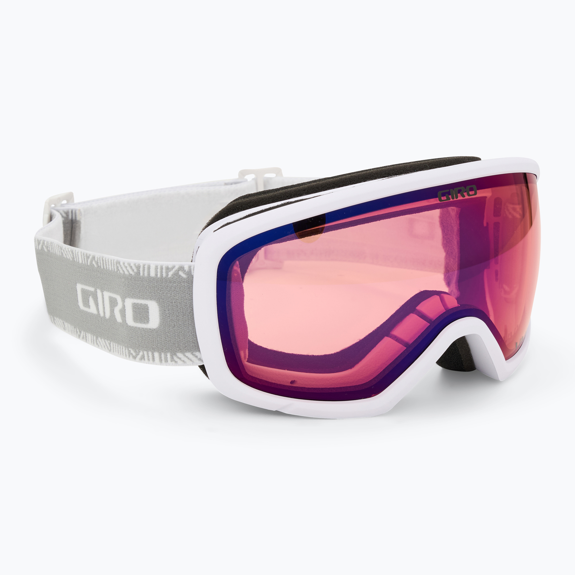 Dámske lyžiarske okuliare Giro Millie white&grey chute/infrared