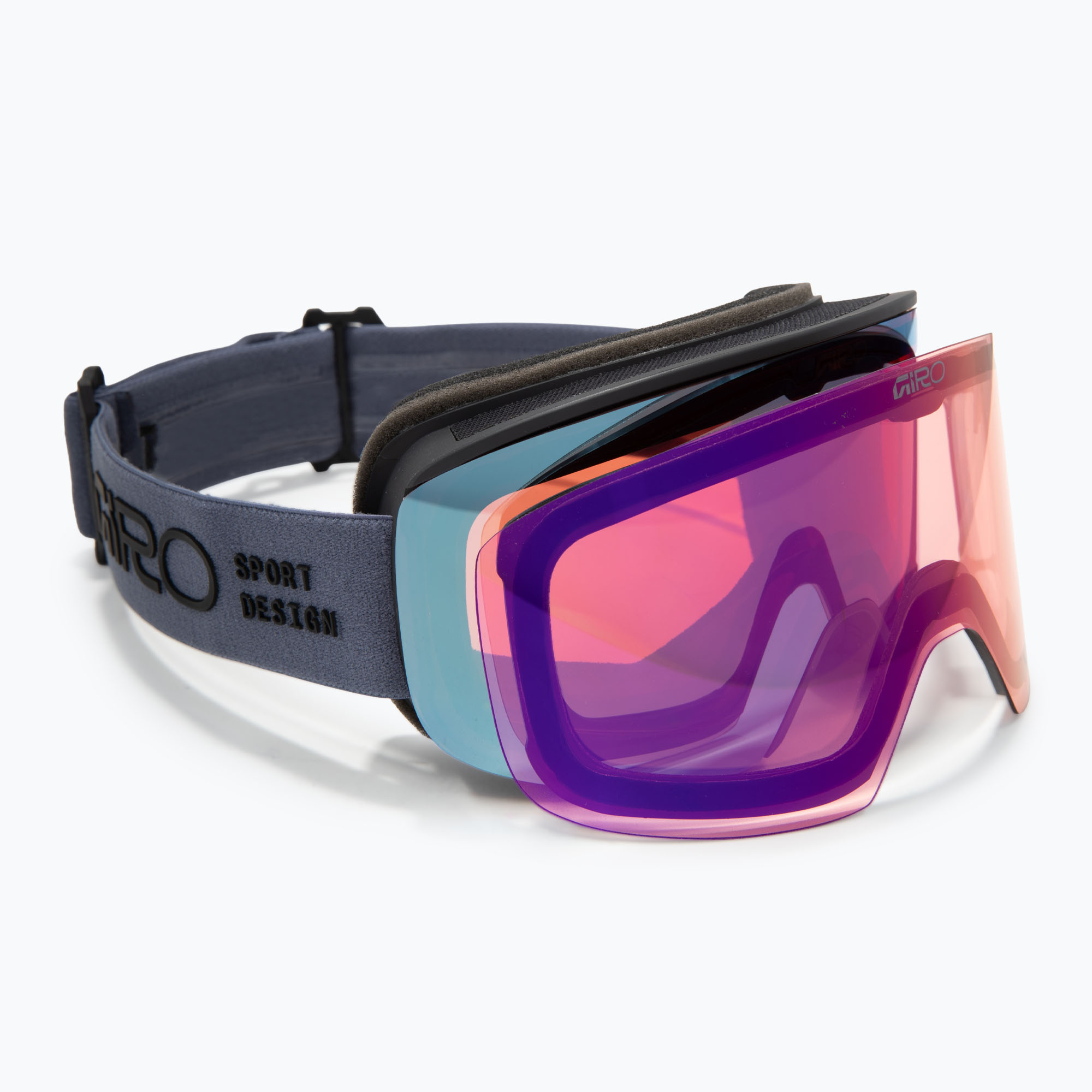 Ochleari de schi Giro Axis indigo stacked/vivid royal/vivid infrared