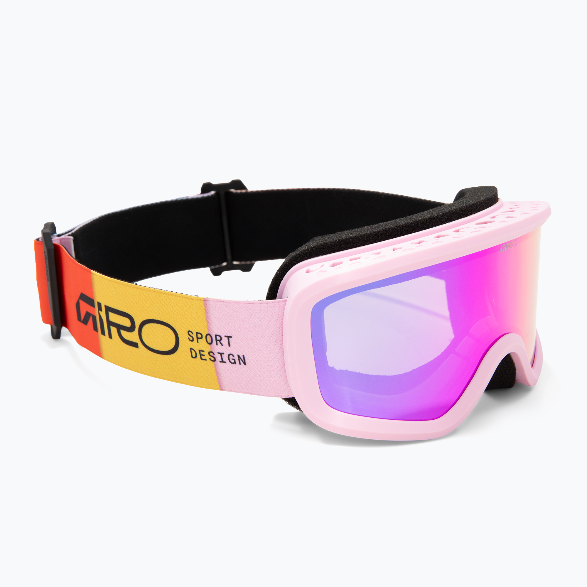 Детски скиорски очила Giro Chico 2.0 Jr light pink blocks/amber pink