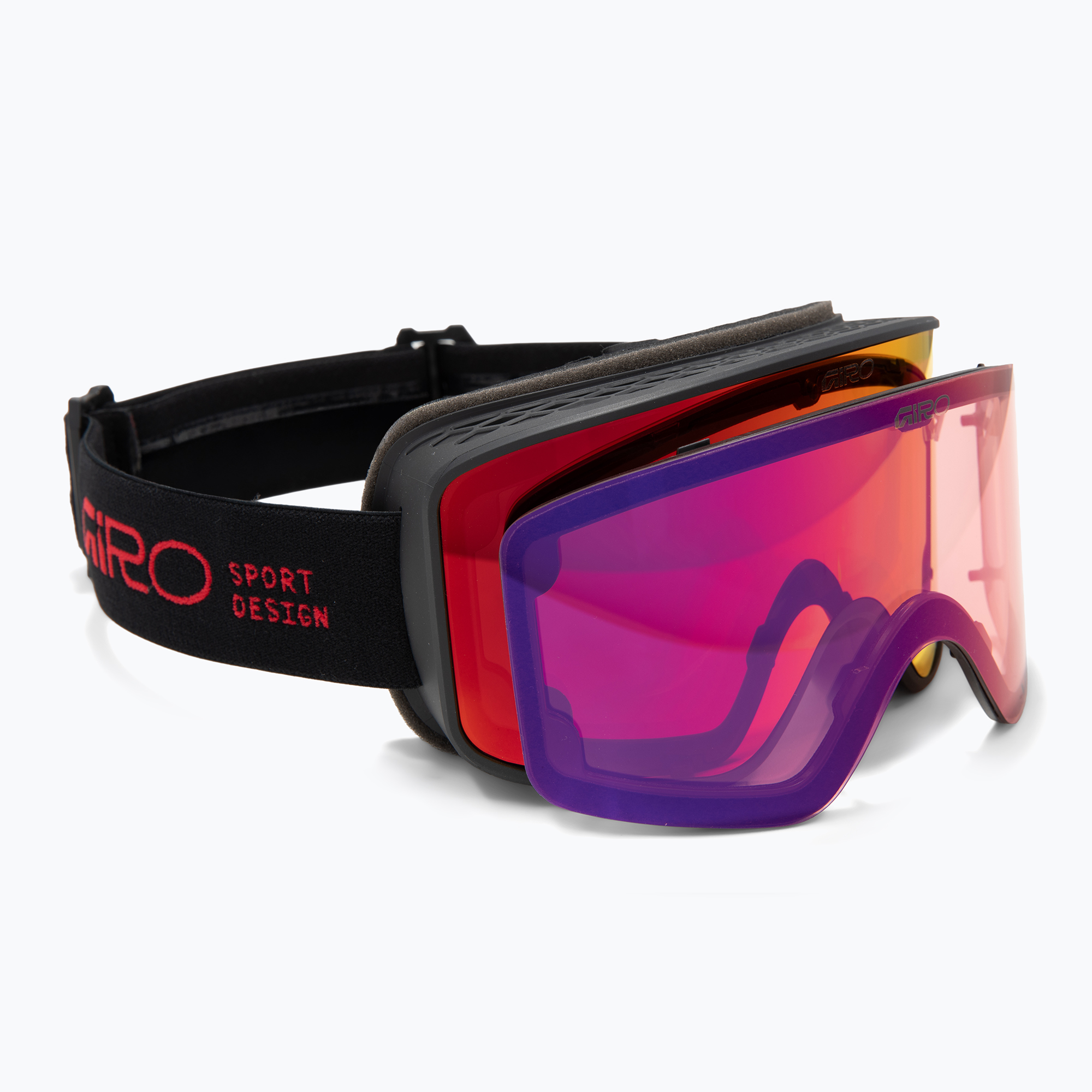 Lyžiarske okuliare Giro Method black/red stacked/vivid ember/vivid infrared