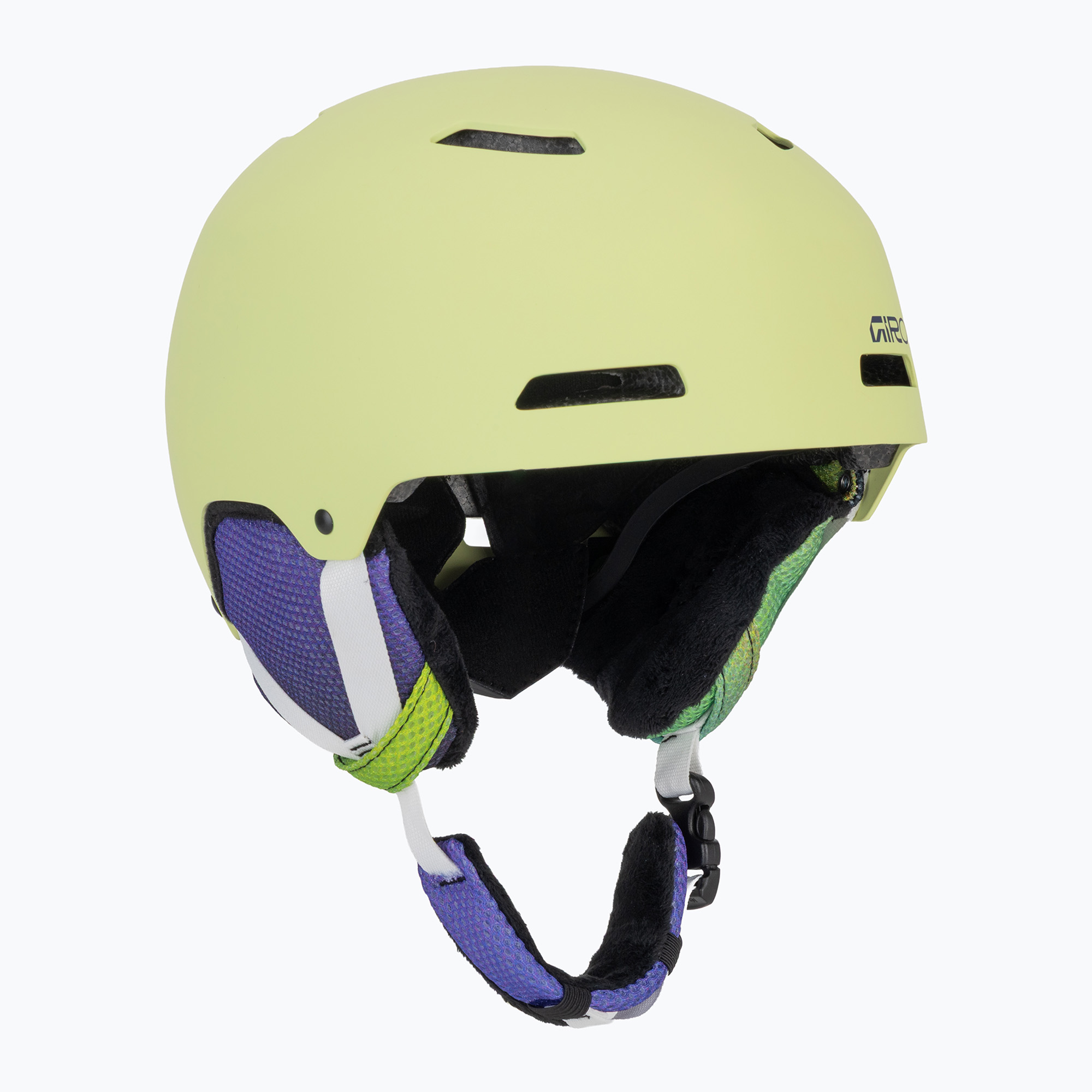 Детска скиорска каска Giro Crue matte fluorescent green