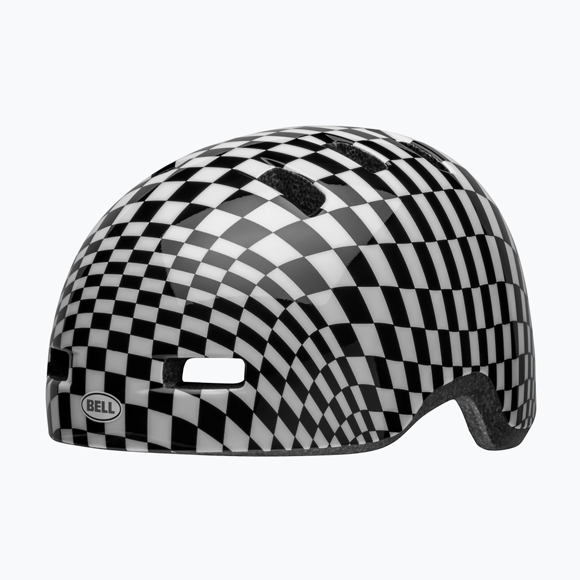 Casco da bici per bambini Bell Lil Ripper checker lucido nero/bianco (45-52 cm) (Lil Ripper Jr BEL-7158290)