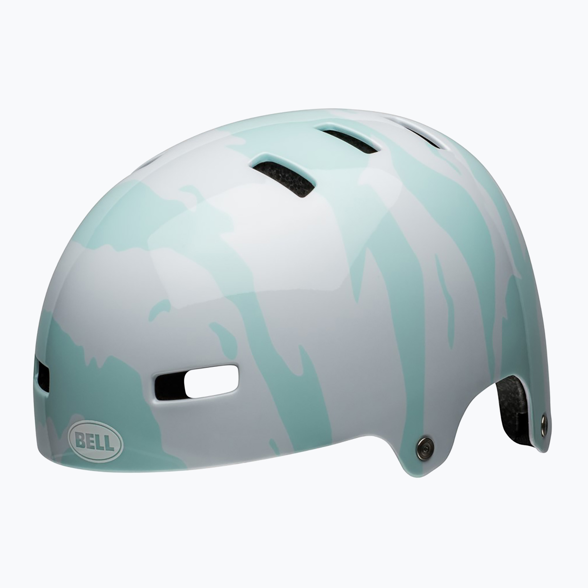Bell Span Jr children's helmet gloss white/blue (51-55 cm)