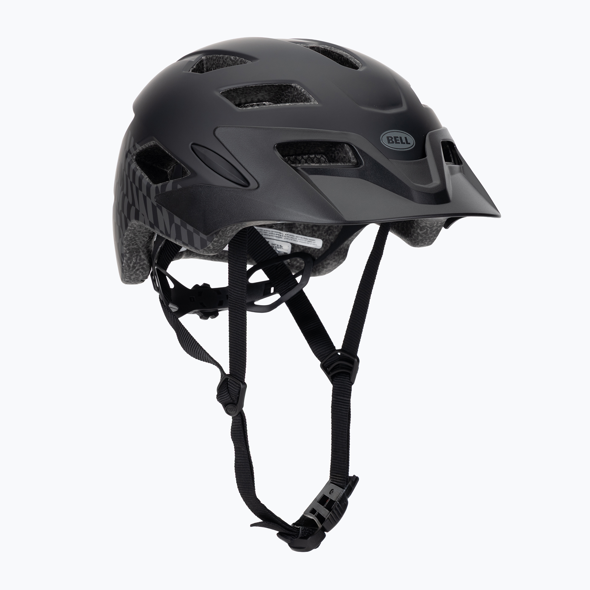 Cască de ciclism pentru copii Bell Sidetrack wavy checks/matte black