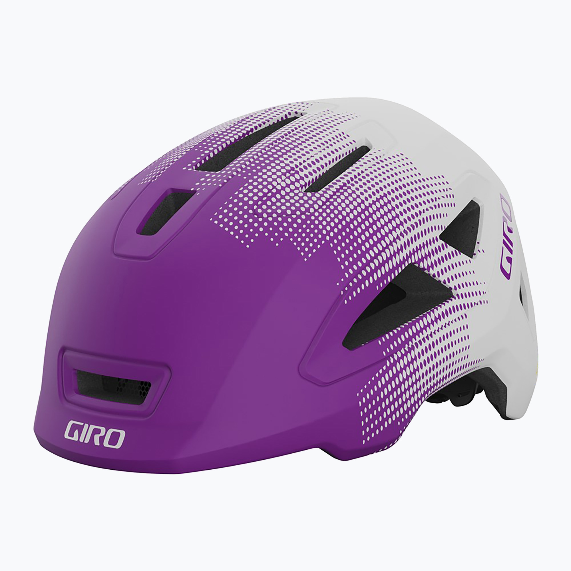 Детска велосипедна каска Giro Scamp II matte purple towers
