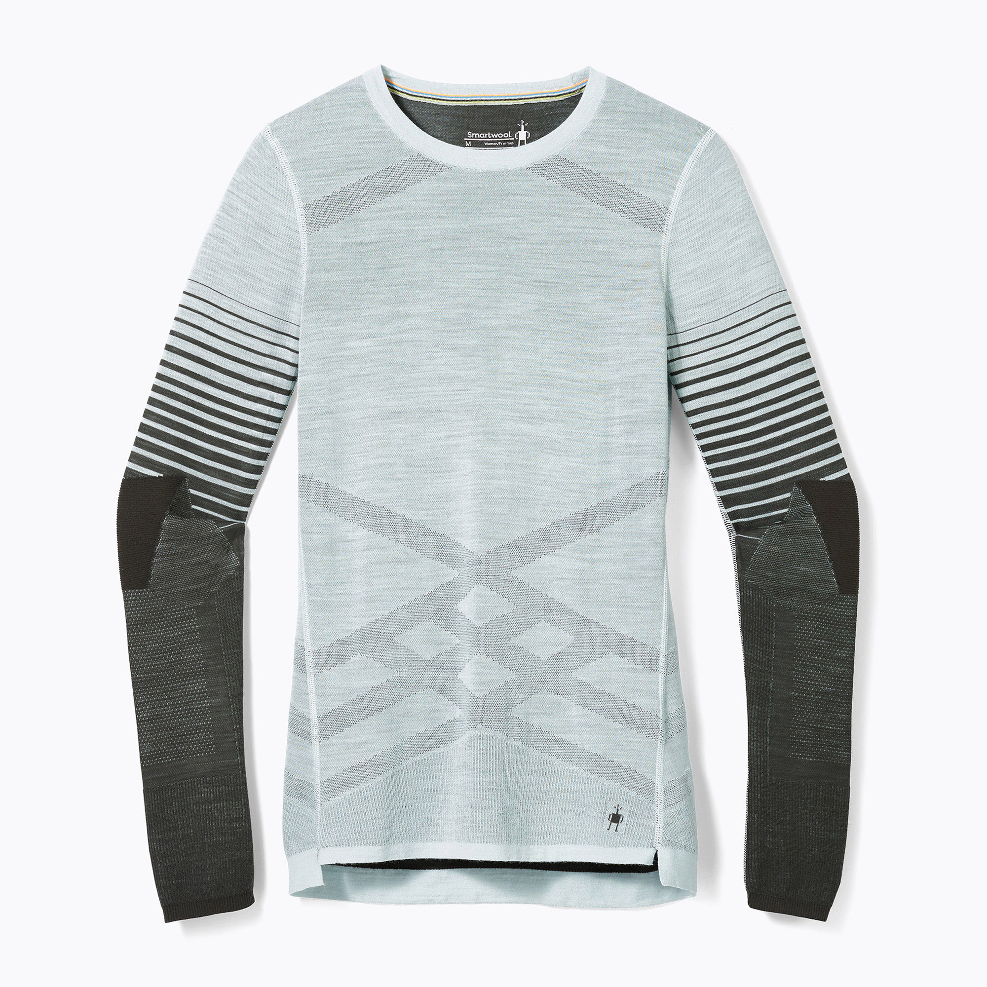 Dámske termo tričko Smartwool Intraknit Thermal Merino Base Layer Pattern Crew tyrkysová 16412