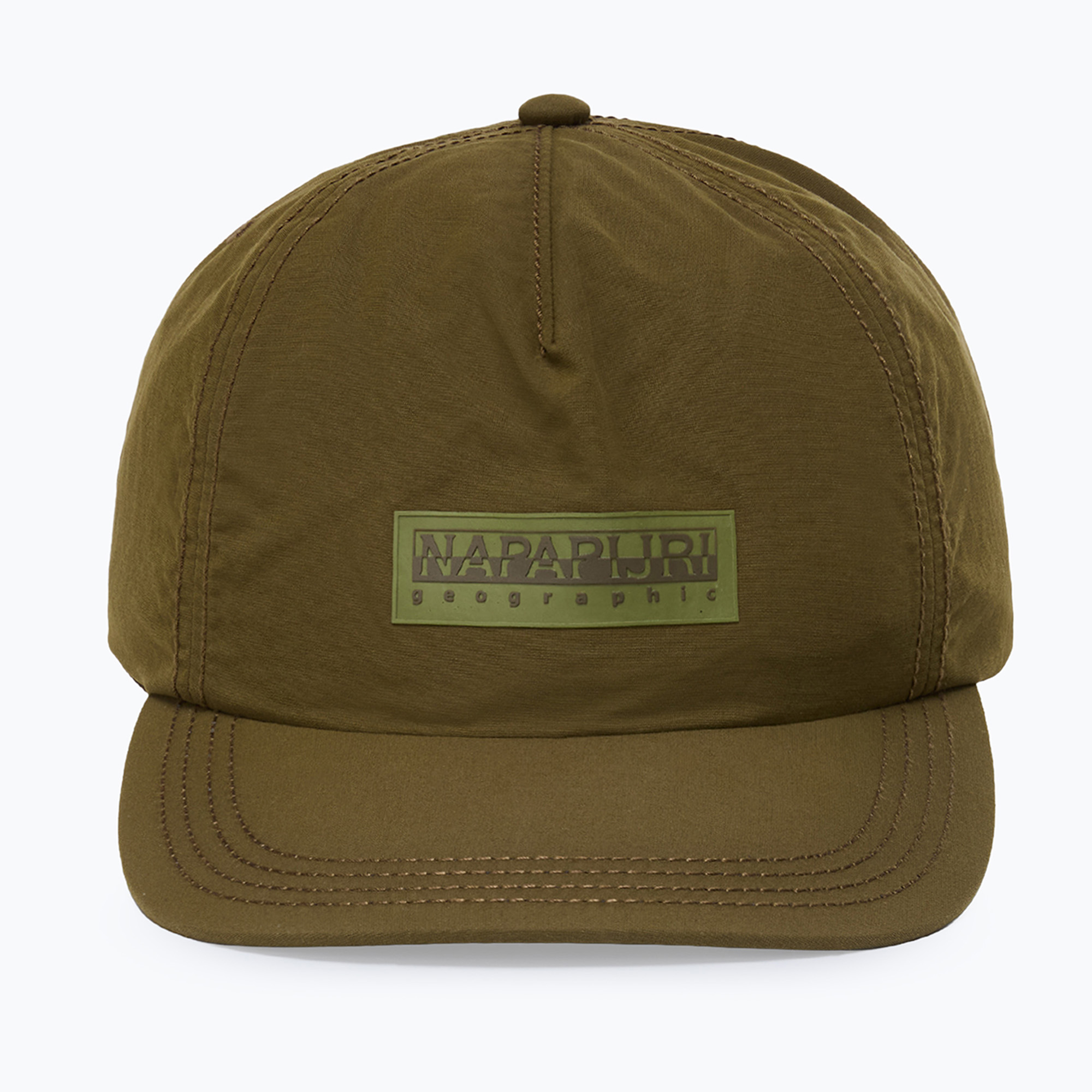 Мъжка шапка с козирка Napapijri F-Box Logo dark olive