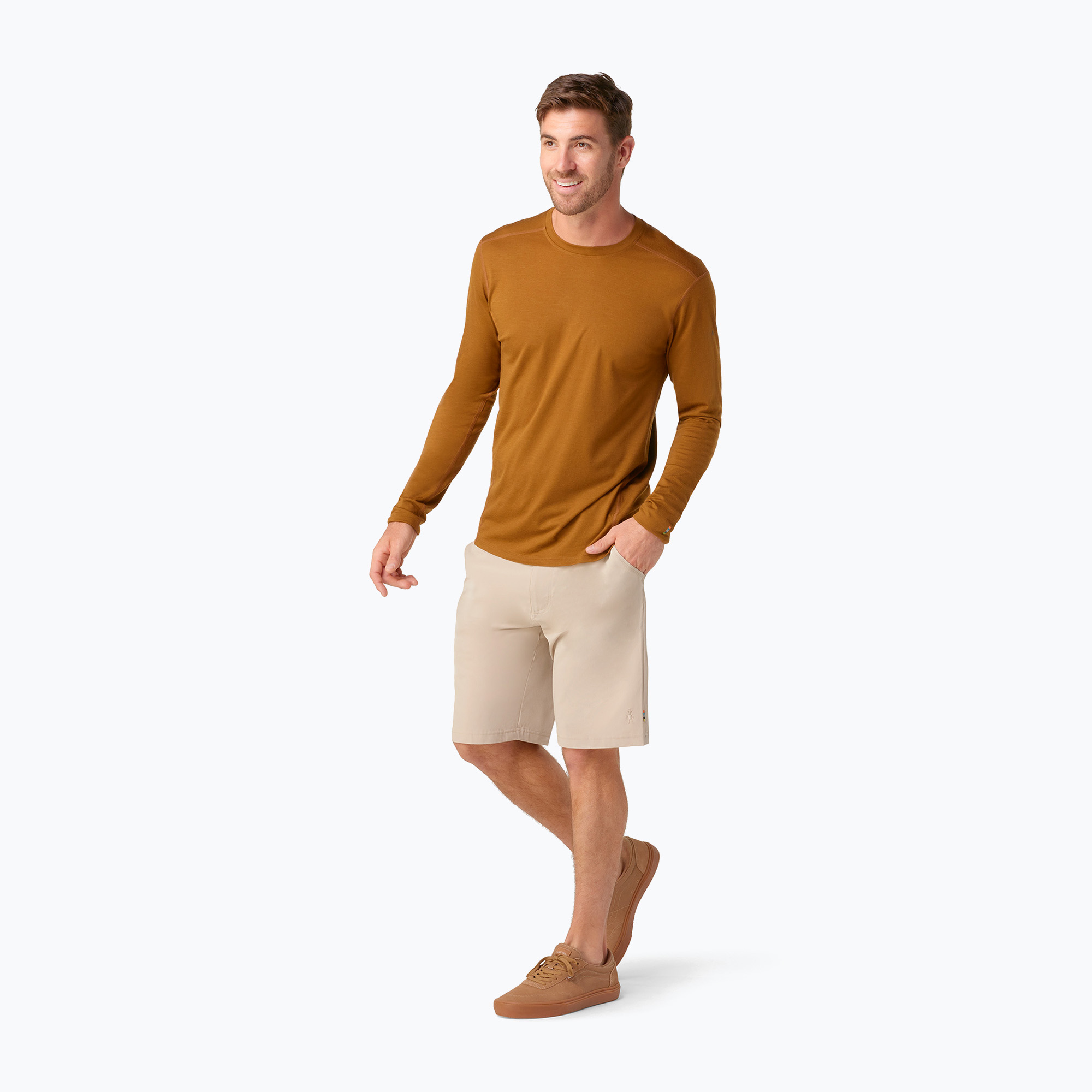 Pánske tričko Smartwool Classic All-Season Merino Baselayer Boxed fox brown (Classic All-Season Merino Baselayer Boxed 16953)