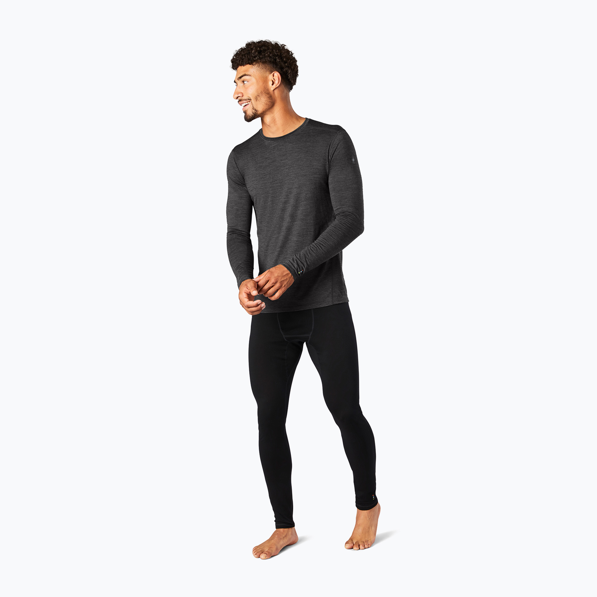 Bluză termică pentru bărbați Smartwool Classic All-Season Merino Baselayer Boxed iron heather