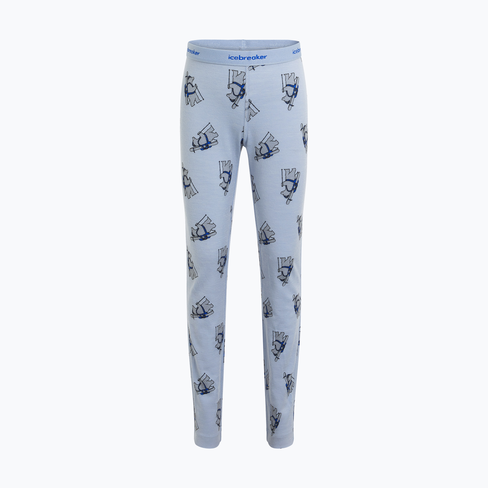 Детски термоактивни панталони icebreaker Merino 200 Oasis Bear Tour zinc blue/aop
