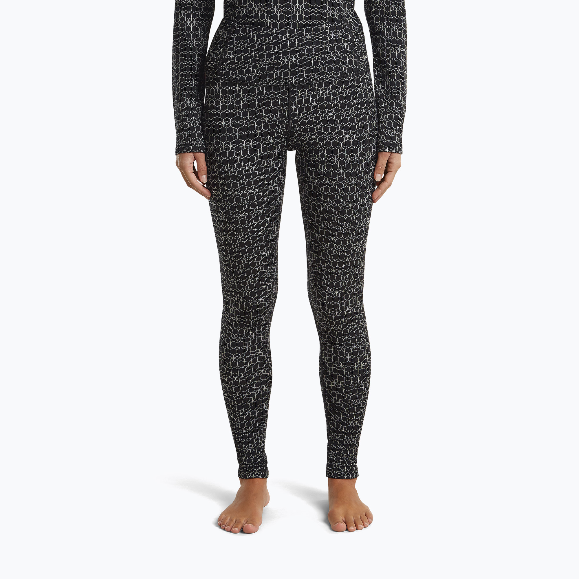 Dámske termonohavice icebreaker Merino 260 Tech Vertex High Rise black/snow
