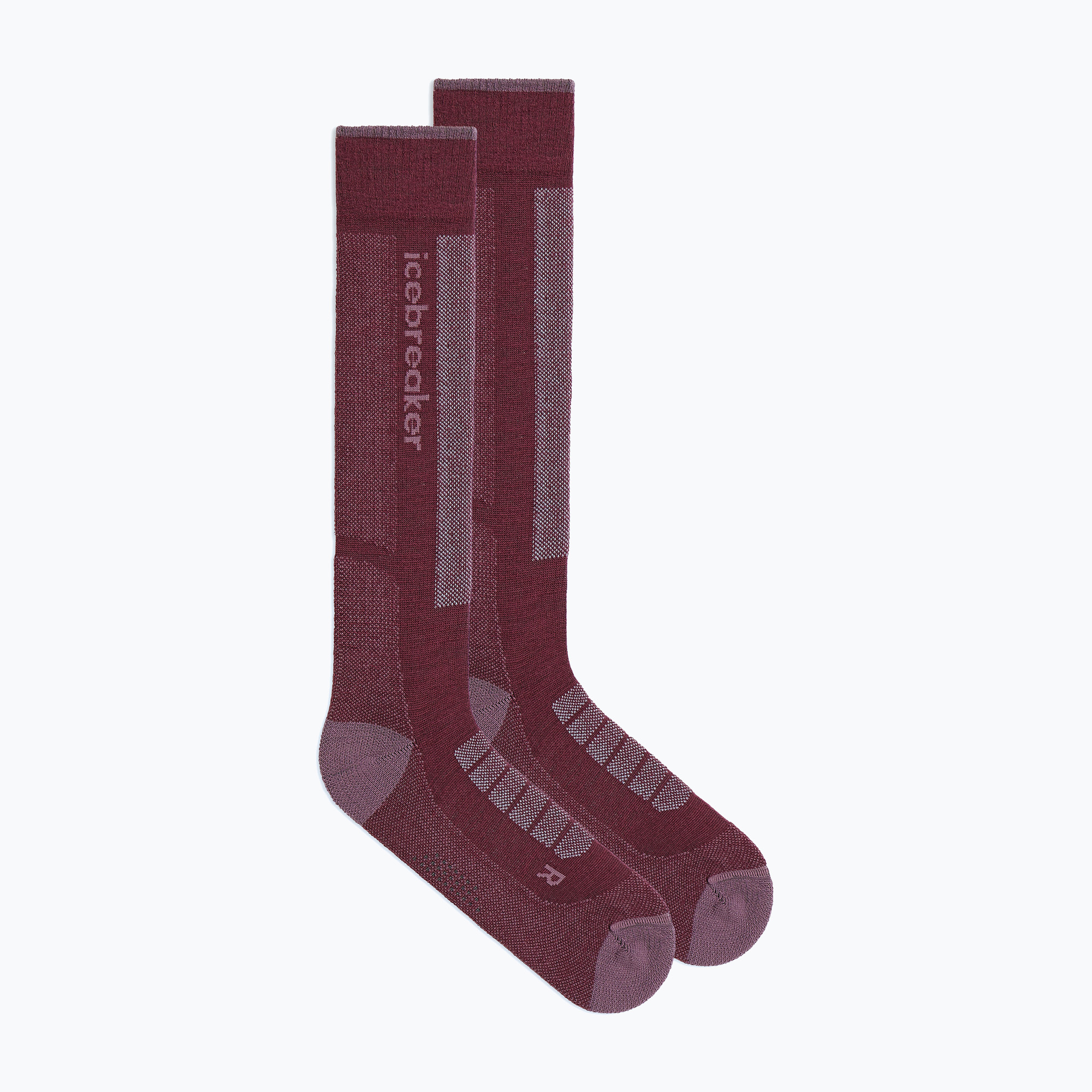 Дамски скоирски чорапи  Icebreaker Merino Ski  Ultralight OTC berry/grey plum/zinc blue