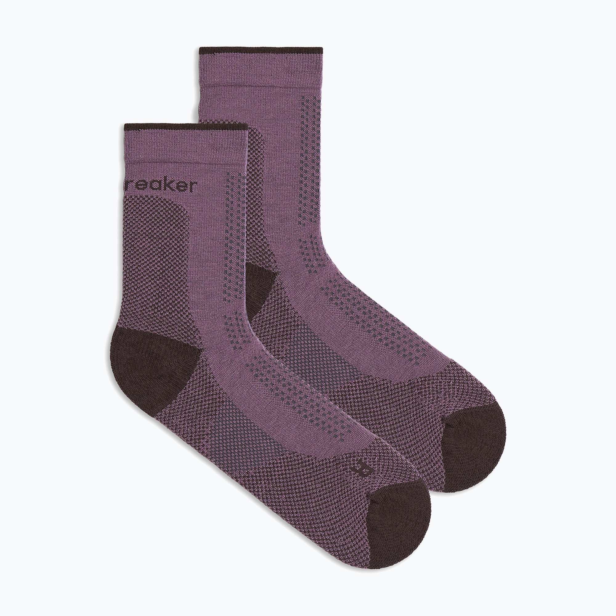 Skarpety damskie Icebreaker Merino Hike+ Ultralight Quarter grey plum/bittersweet