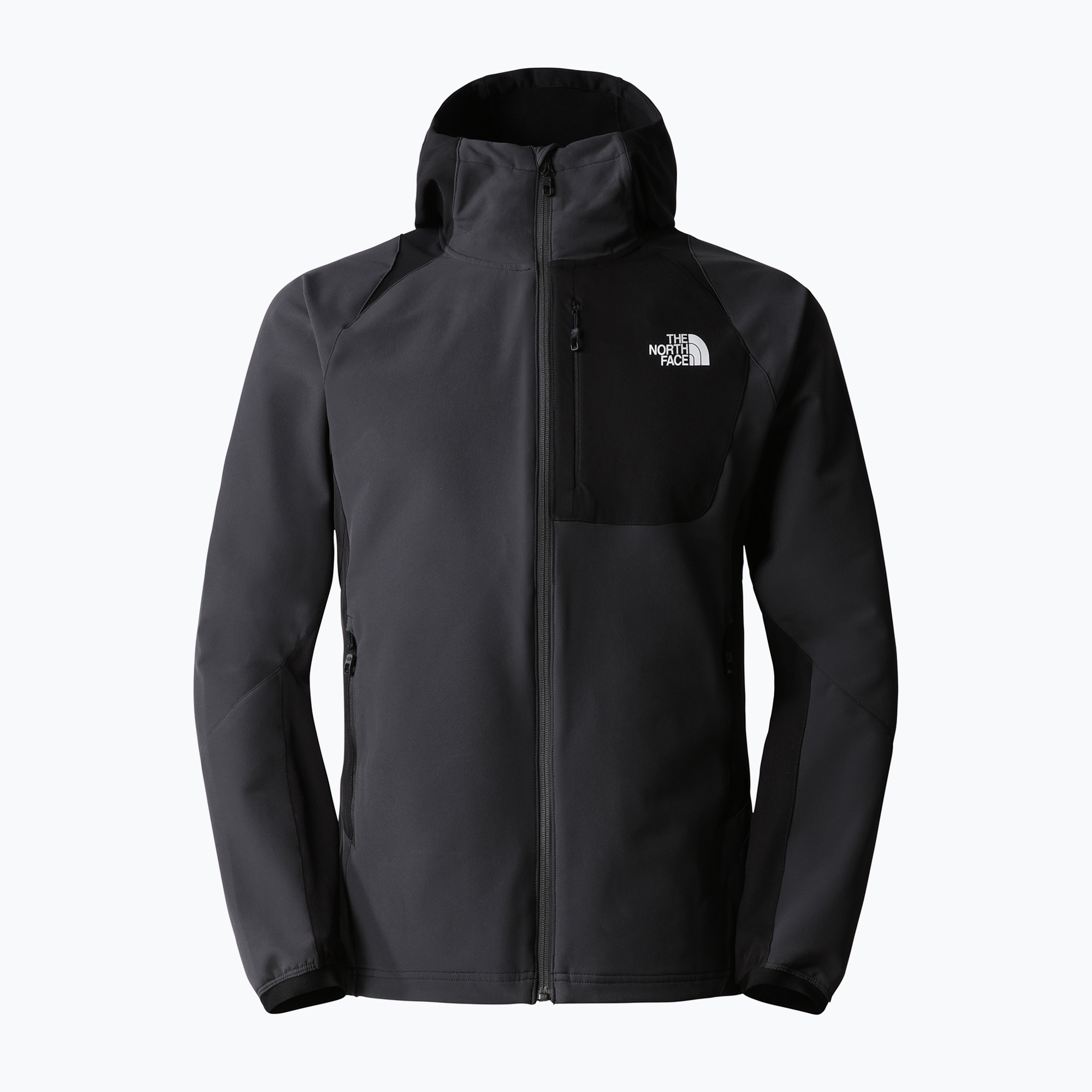 Kurtka softshell męska The North Face AO Softshell Hoodie asphalt grey/black 