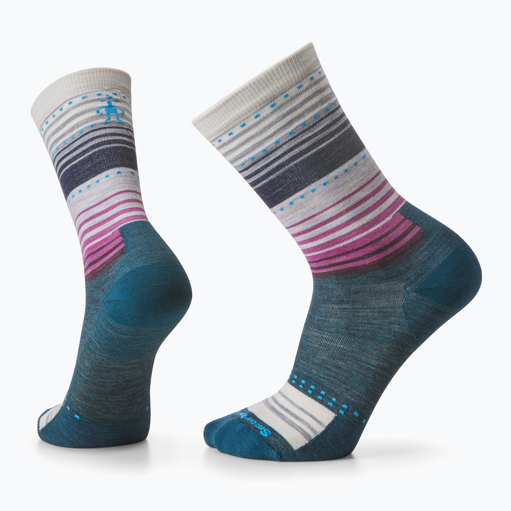 Чорапи за трекинг Smartwool Everyday Stitch Stripe Crew twilight blue