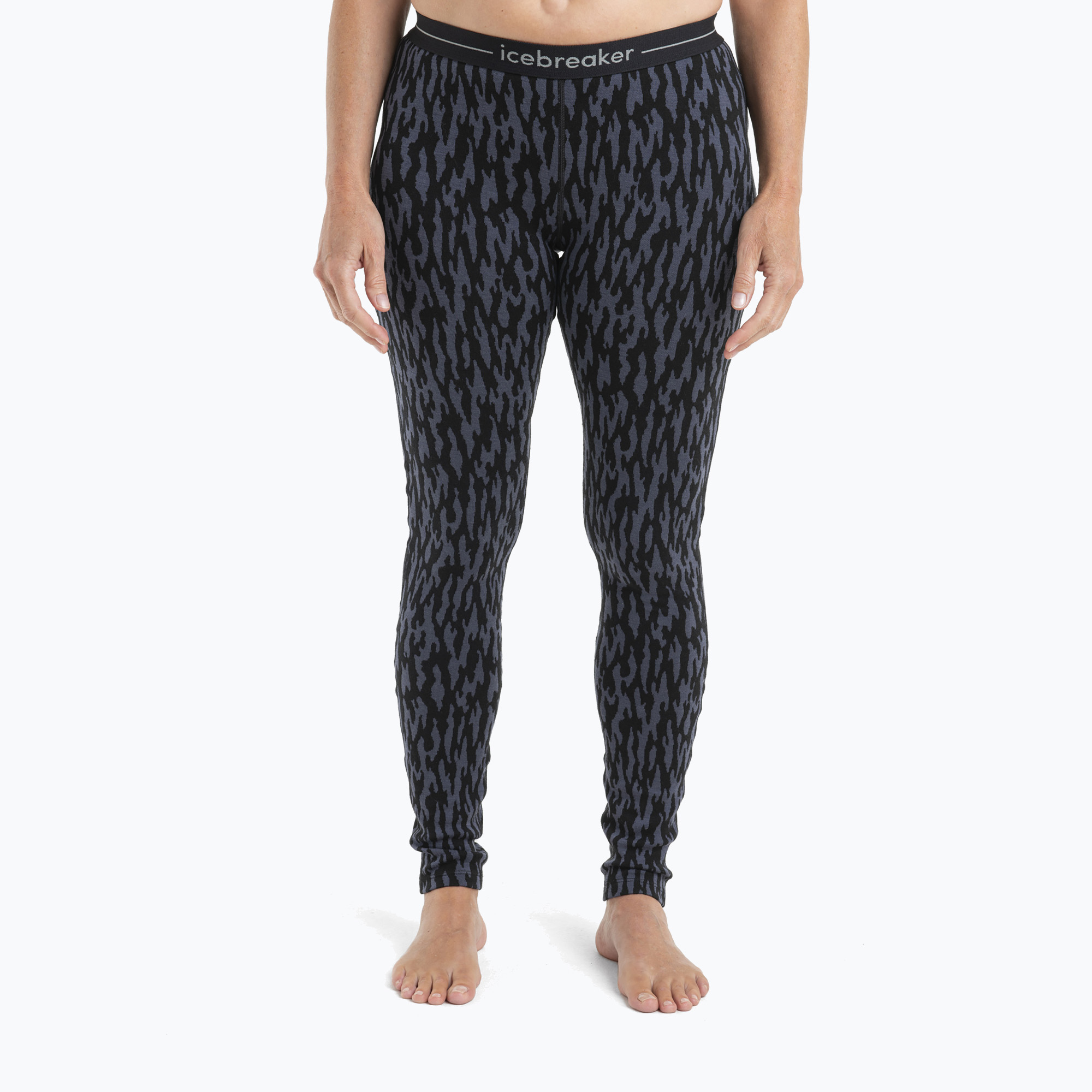 Дамски термо панталони Icebreaker Merino 260 Vertex Leggings Glacial Camo graphite/black/j