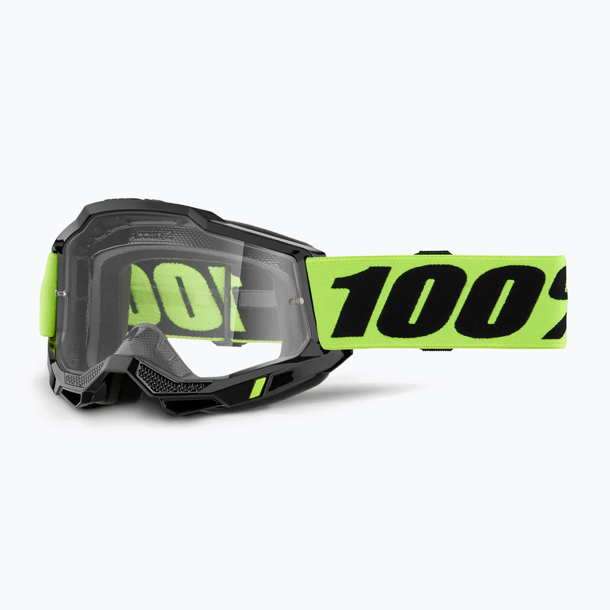 Детска велосипедна маска 100% Accuri 2 Junior neon yellow/clear