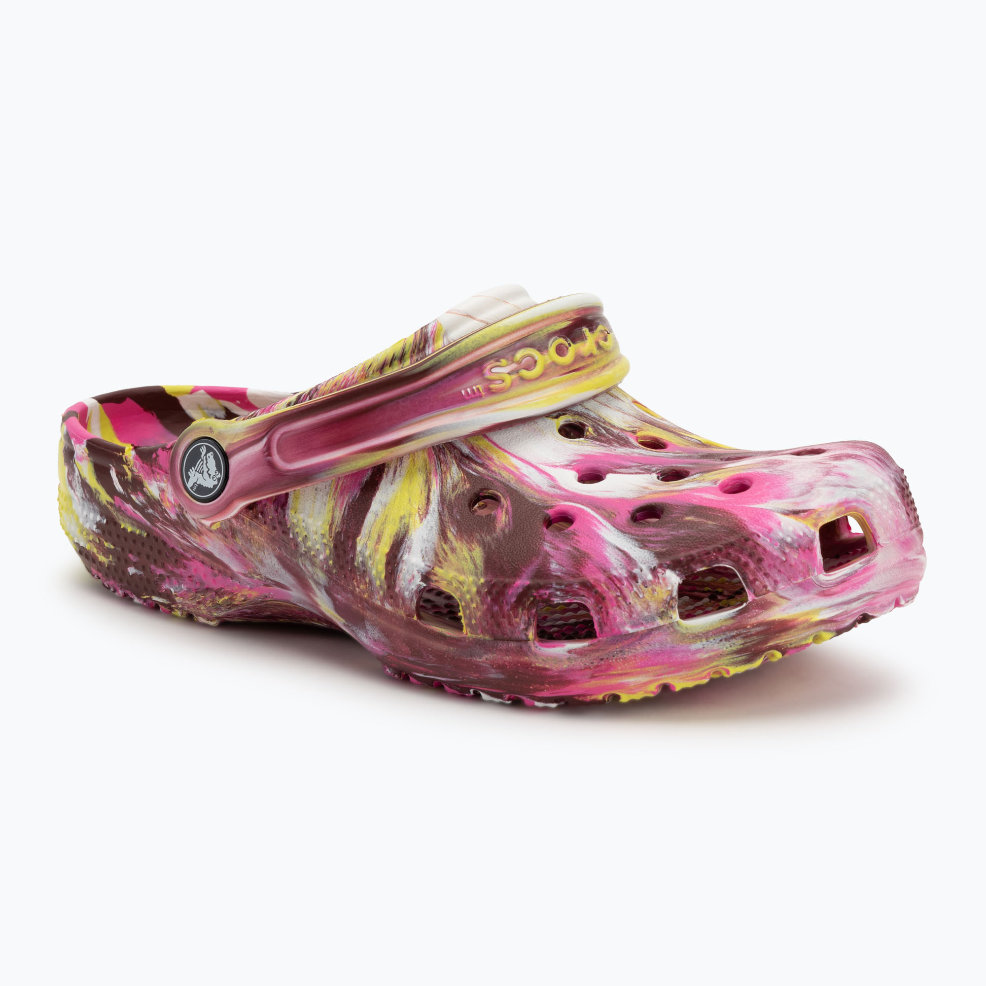 Klapki Crocs Classic Marbled Clog electric pink/multi 