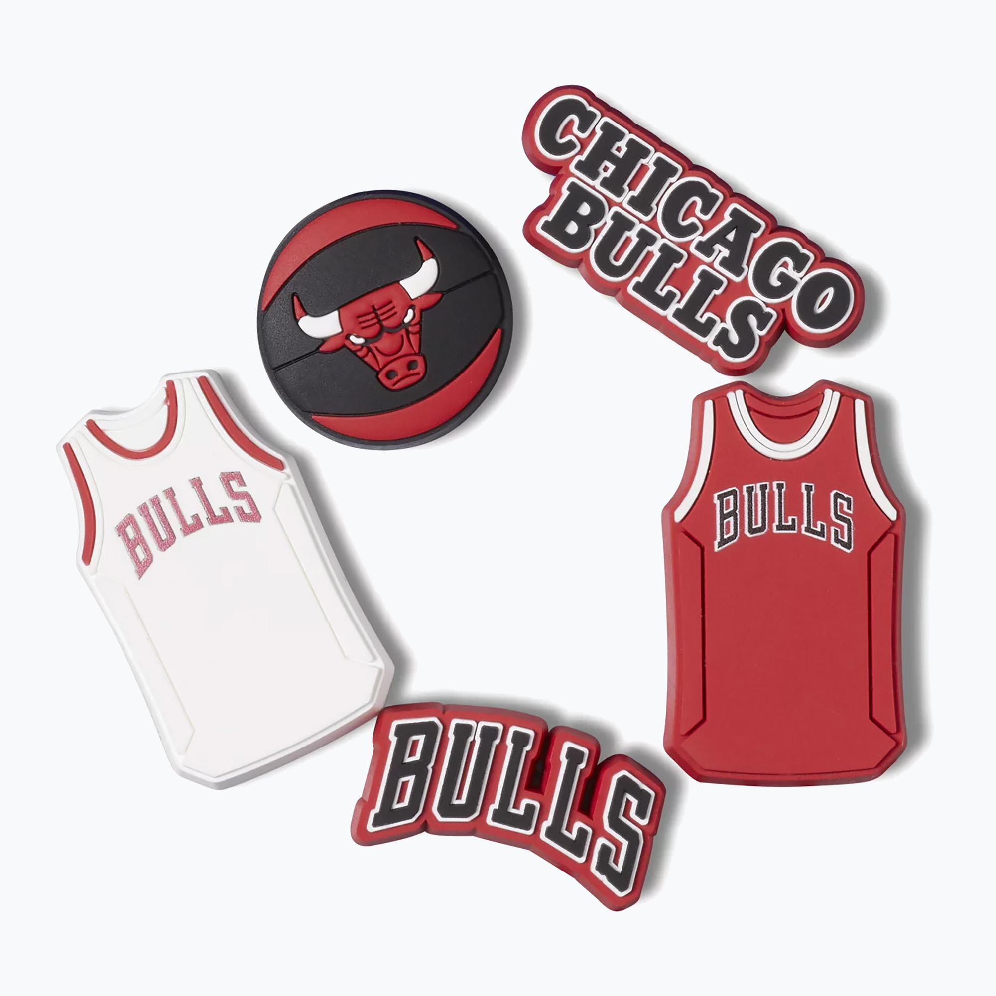 Crocs Jibbitz™ NBA Chicago Bulls щифт 5 бр.