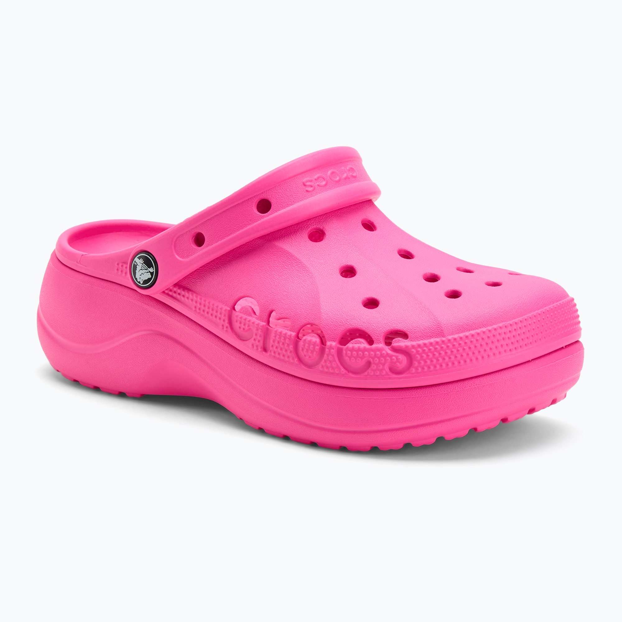 Klapki Crocs Baya Platform Clog electric pink 