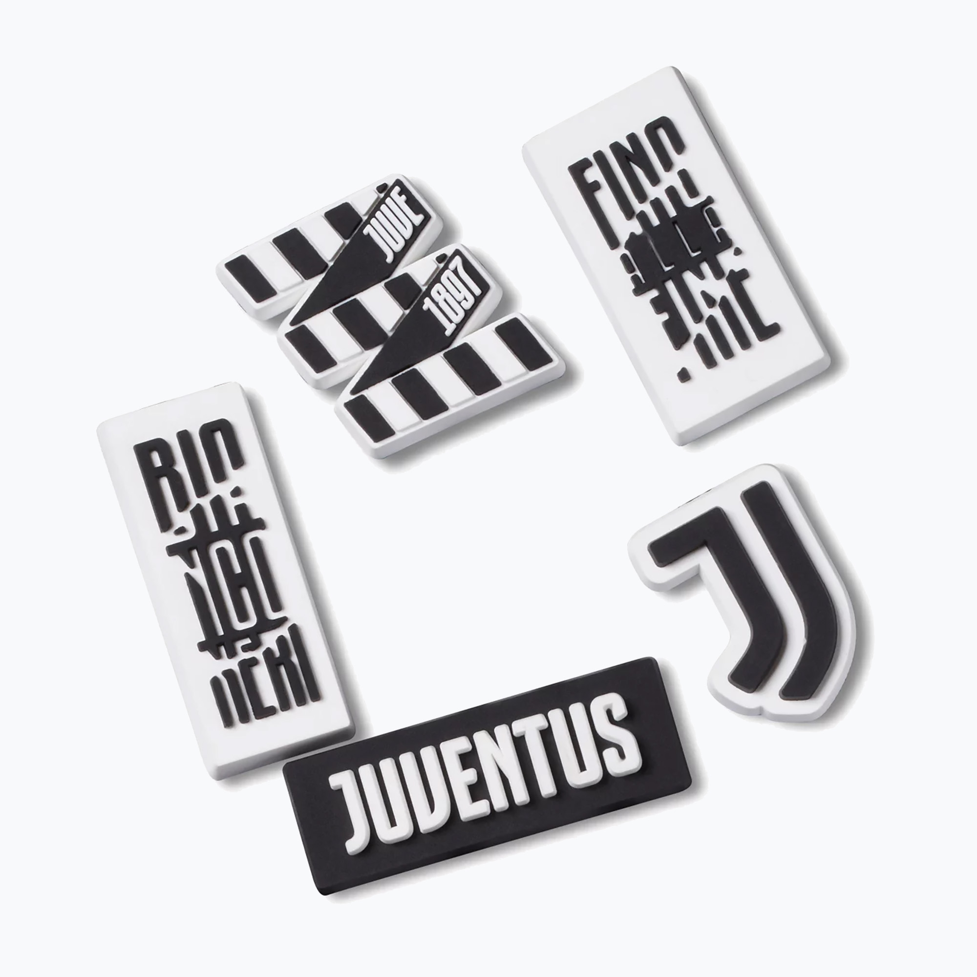 Crocs Jibbitz Juventus spilla 5 pezzi. (Juventus 5 Pack 10012073)