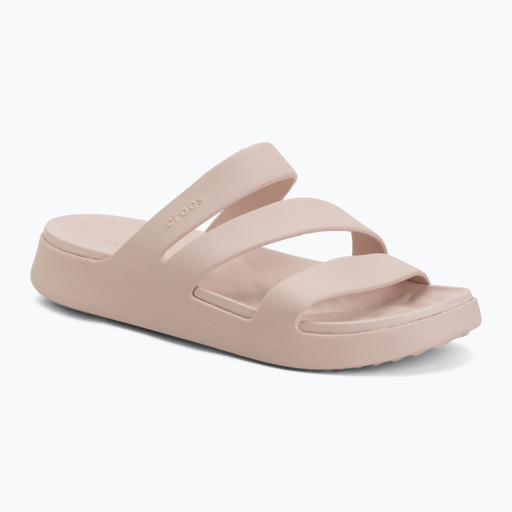 Klapki damskie Crocs Getaway Strappy quartz 