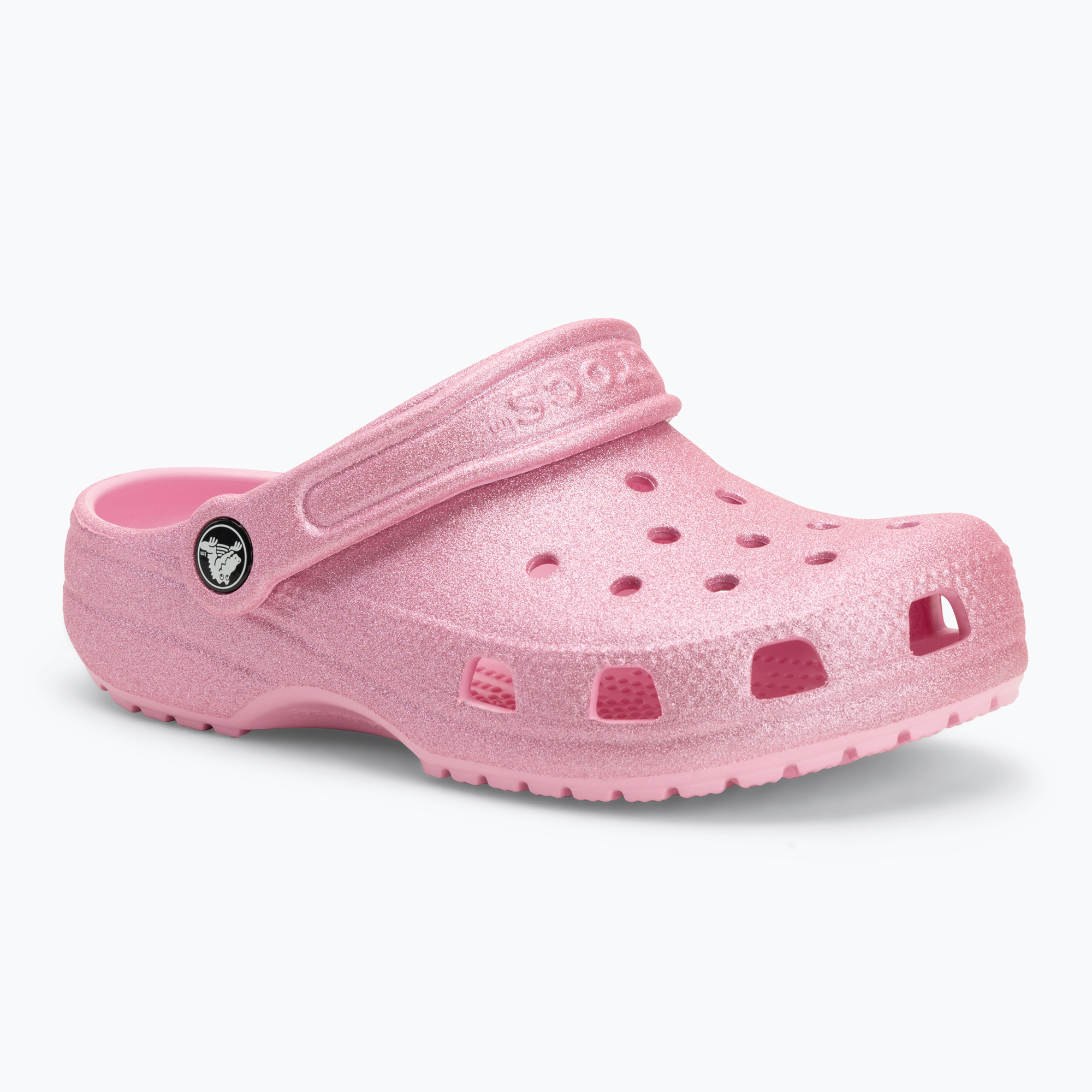 Klapki dziecięce Crocs Classic Glitter Clog Kids pink tweed glitter 
