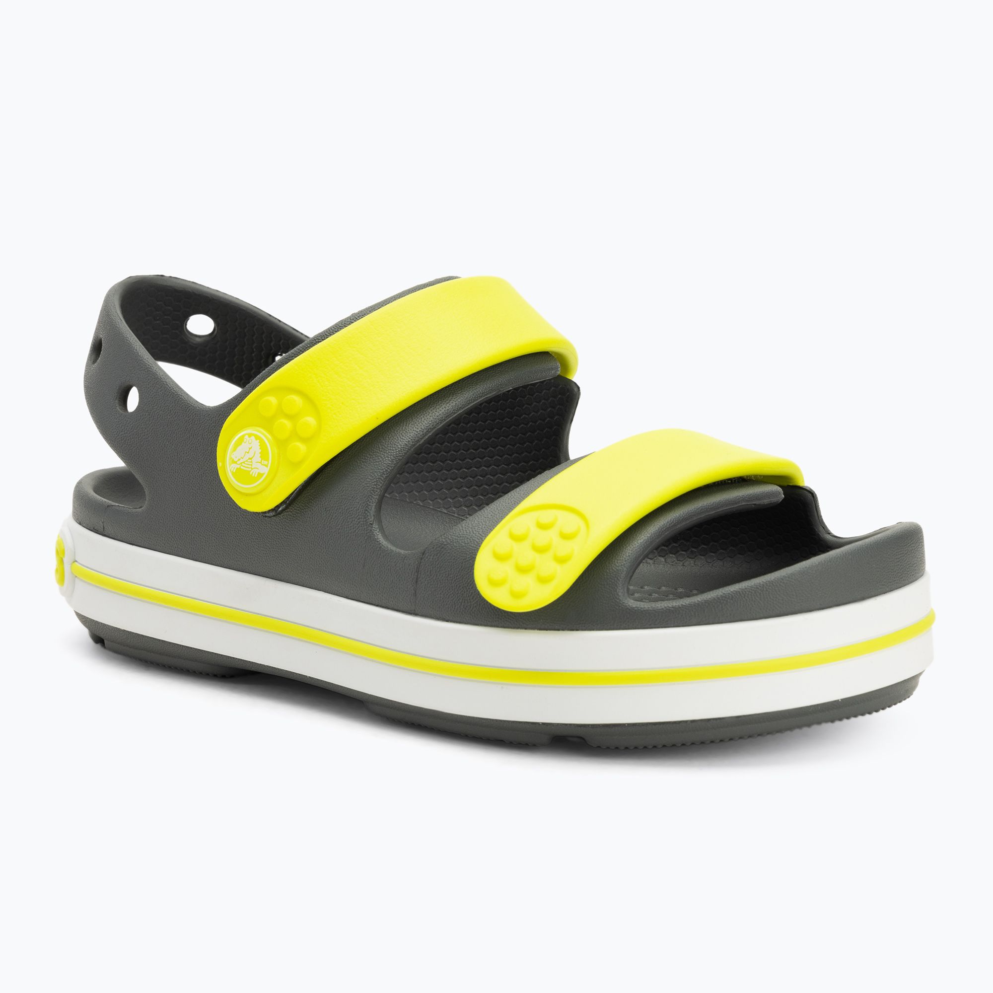 Crocs Crocband Cruiser Bambini sandali grigio ardesia/acidità (28-29 EU) (Crocband Cruiser Kids 209423-1NJ)