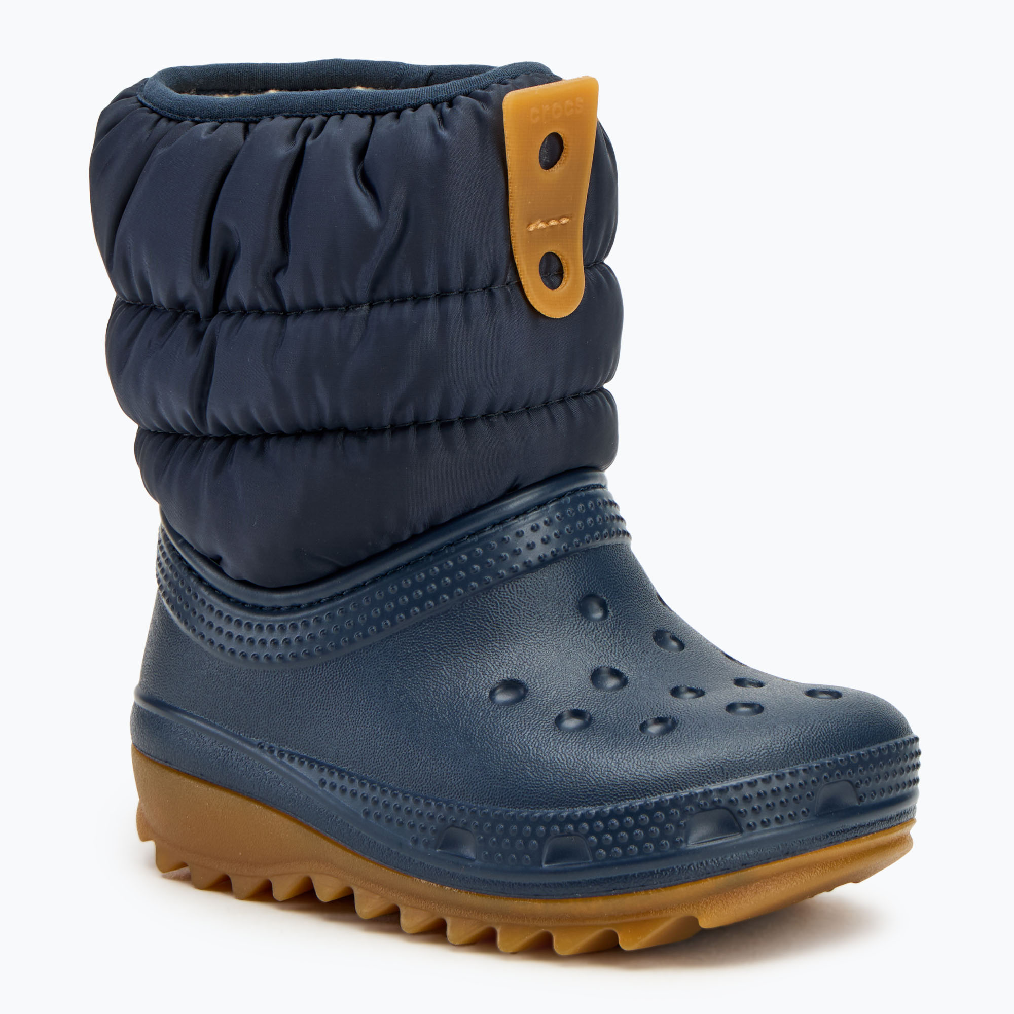 Cizme de zăpadă pentru copii Crocs Classic Neo Puff Boot Toddler navy/gum (Classic Neo Puff Boot Toddler 207683-4PQ)